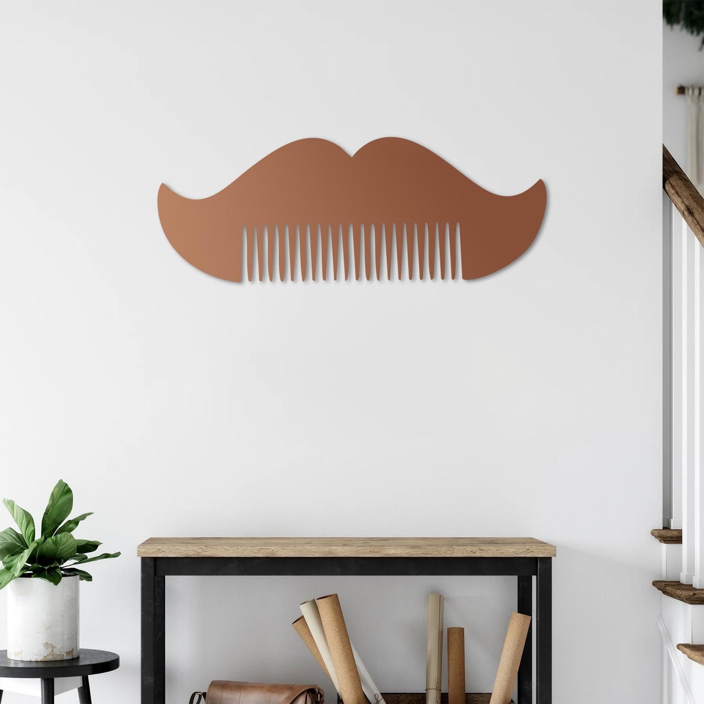 Combed Moustache – Metal Painting