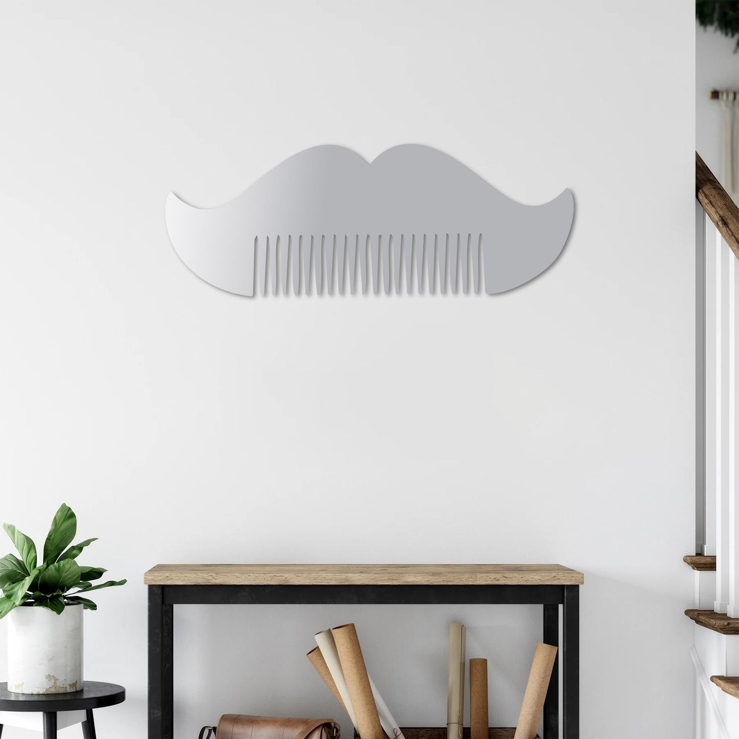 Combed Moustache – Metal Painting