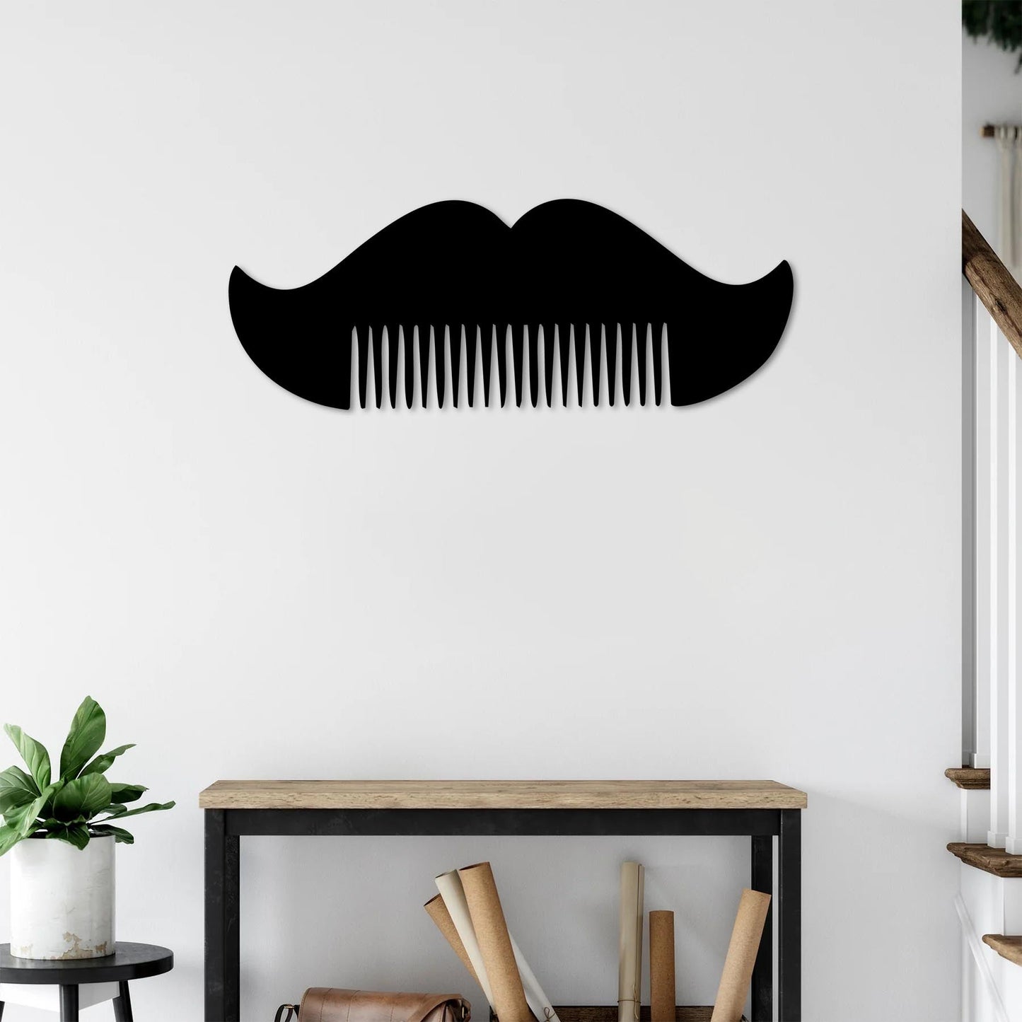 Combed Moustache – Metal Painting