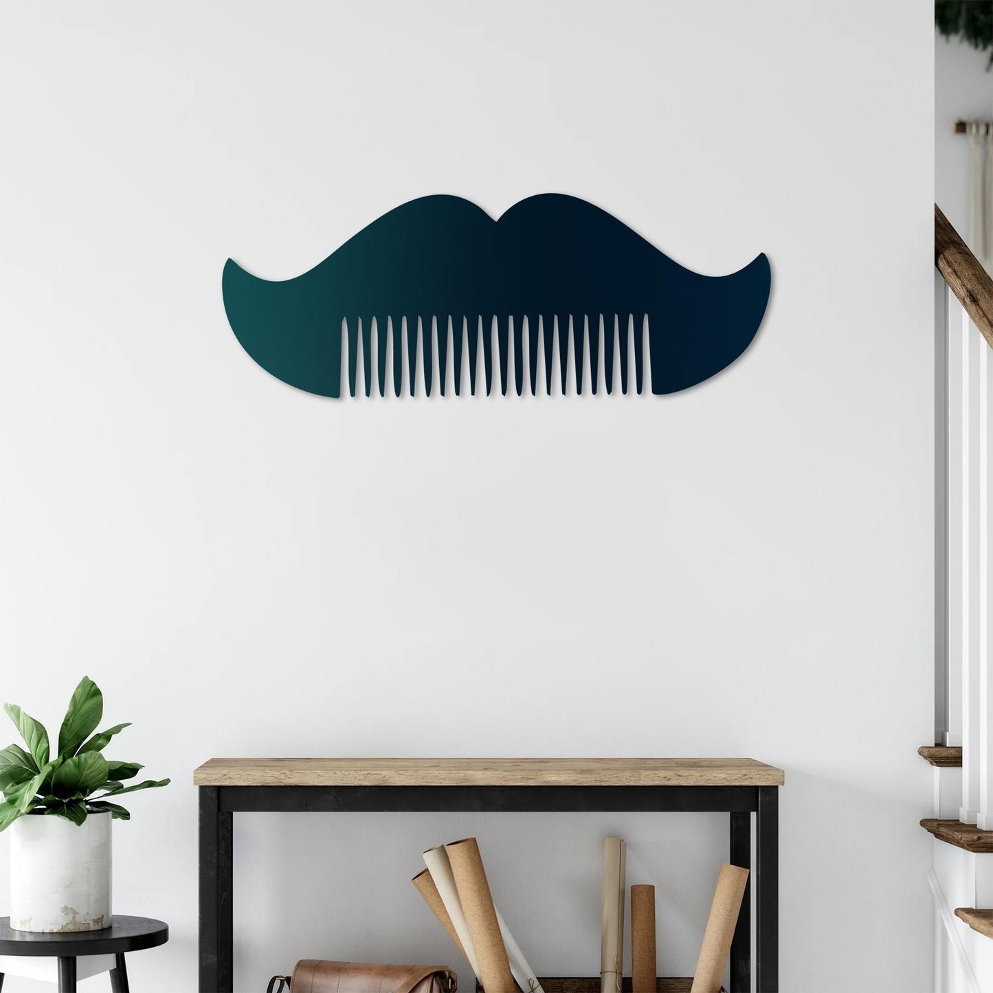 Combed Moustache – Metal Painting