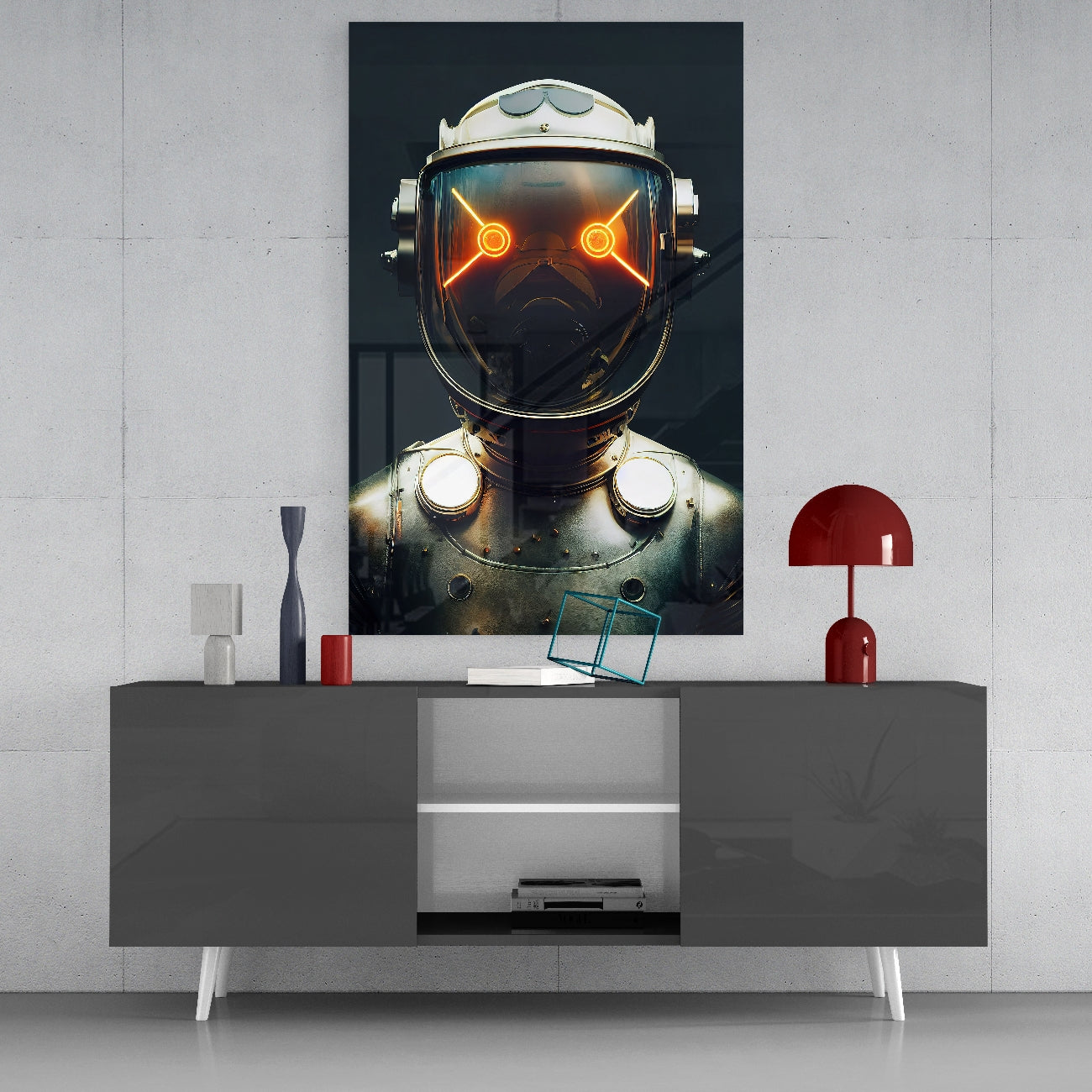 Robotik Görünüm Cam Tablo