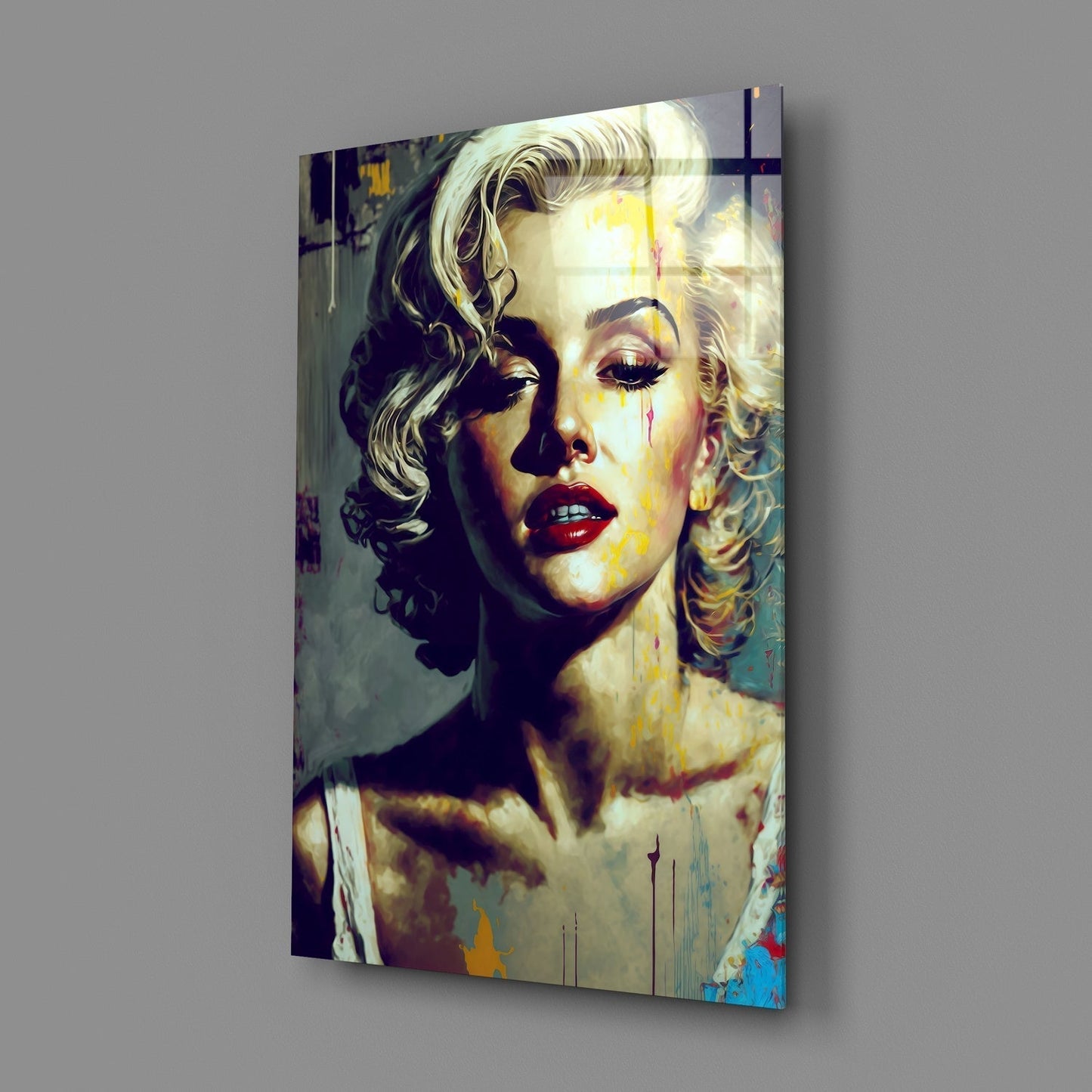 Marilyn Monroe Cam Tablo || Tasarımcı Koleksiyonu