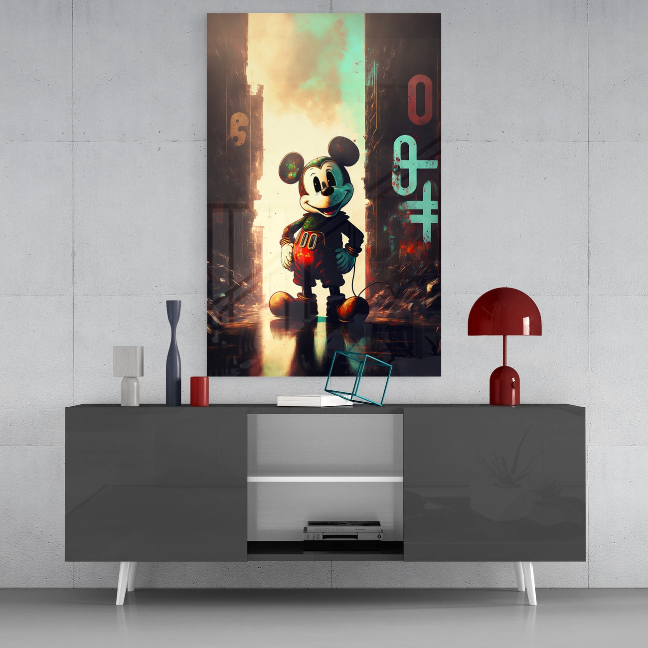 Mickey Dev Cam Tablo || Tasarımcı Koleksiyonu