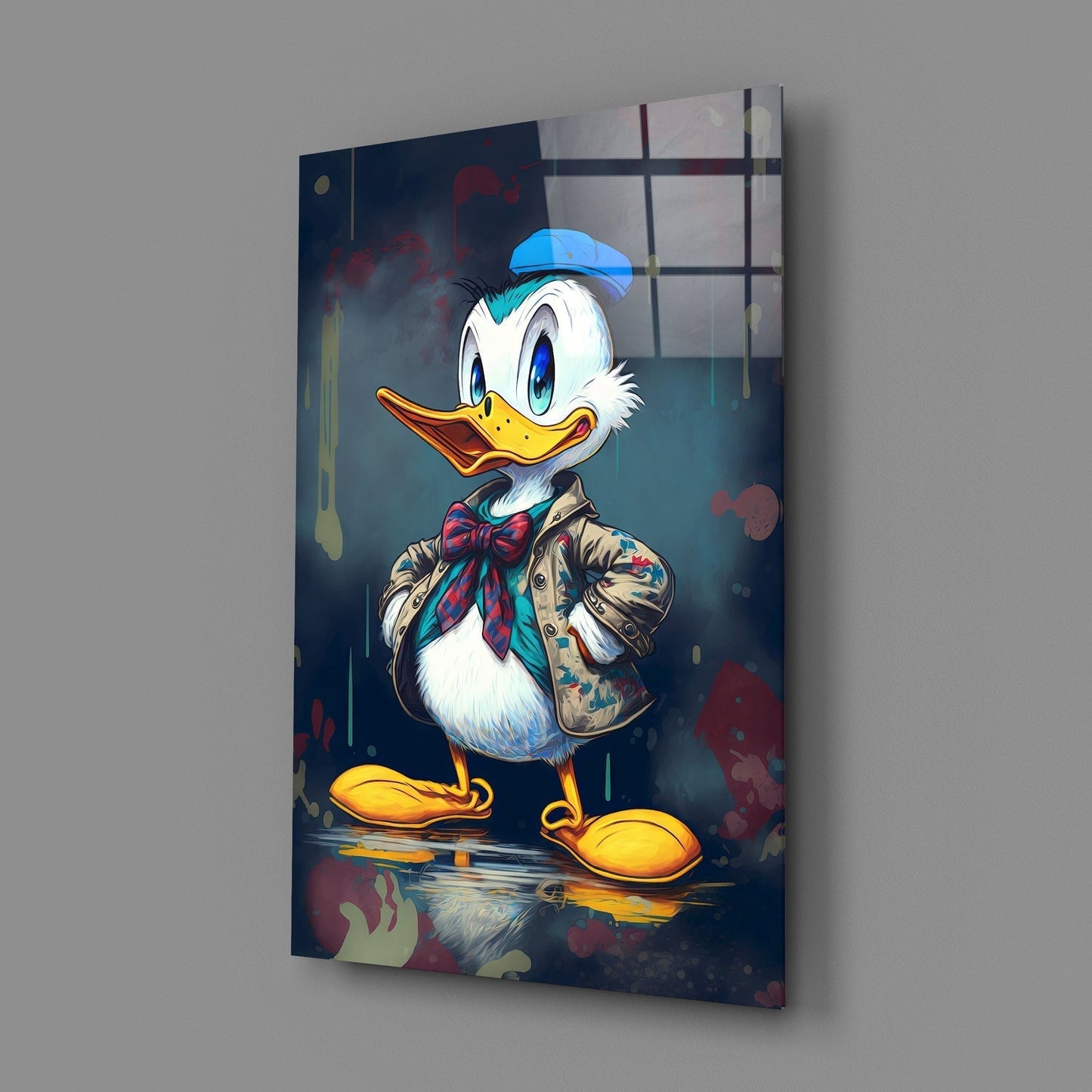 Donald Duck Cam Tablo || Tasarımcı Koleksiyonu