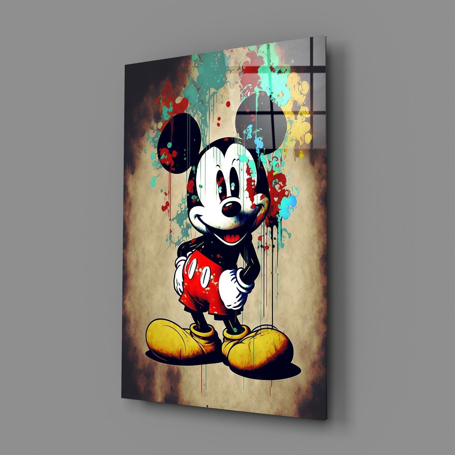 Mickey Dev Cam Tablo || Tasarımcı Koleksiyonu