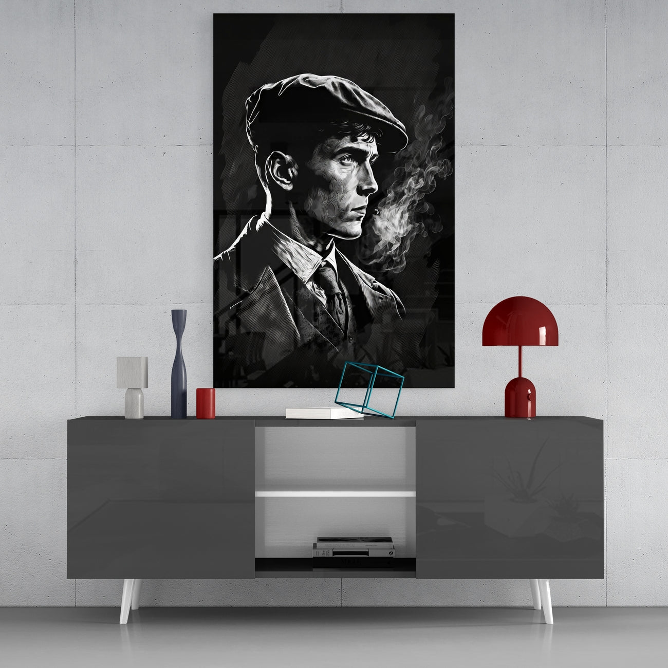 Thomas Shelby - Peaky Blinders Cam Tablo || Tasarımcı Koleksiyonu