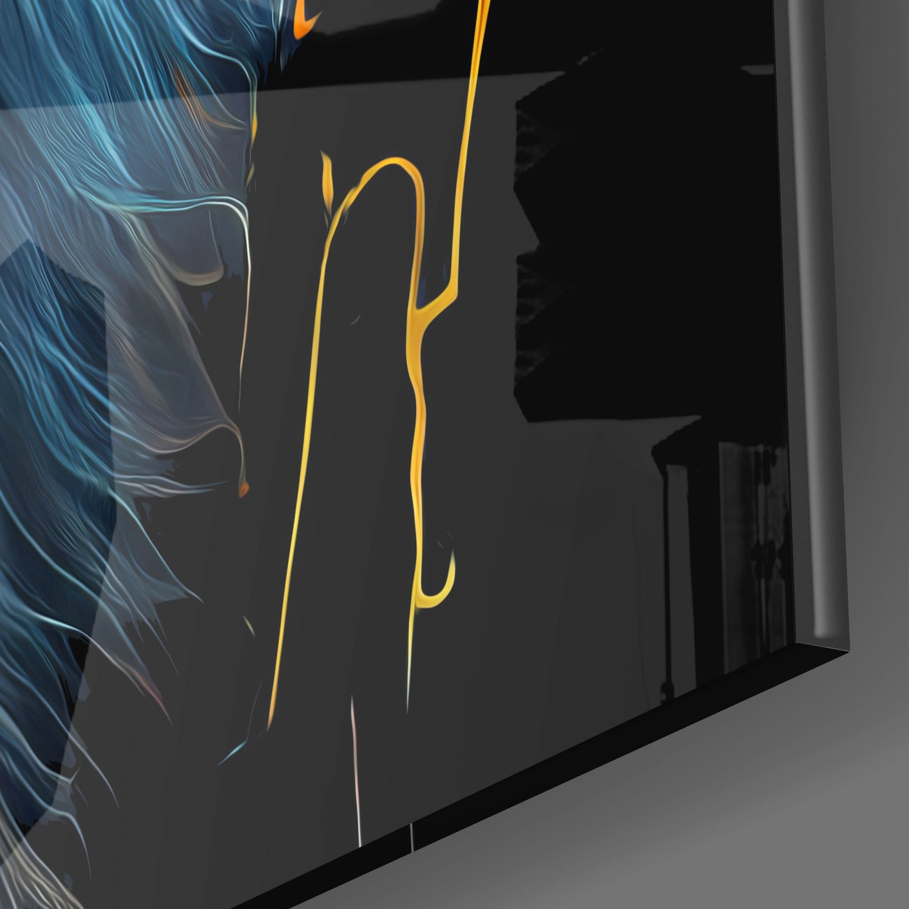 Nobility of the Lion Glass Wall Art || Designers Collection