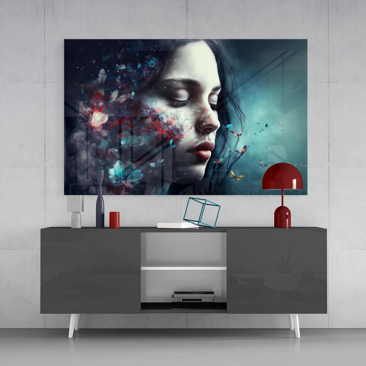 Butterfly Dreams Glass Wall Art || Designers Collection