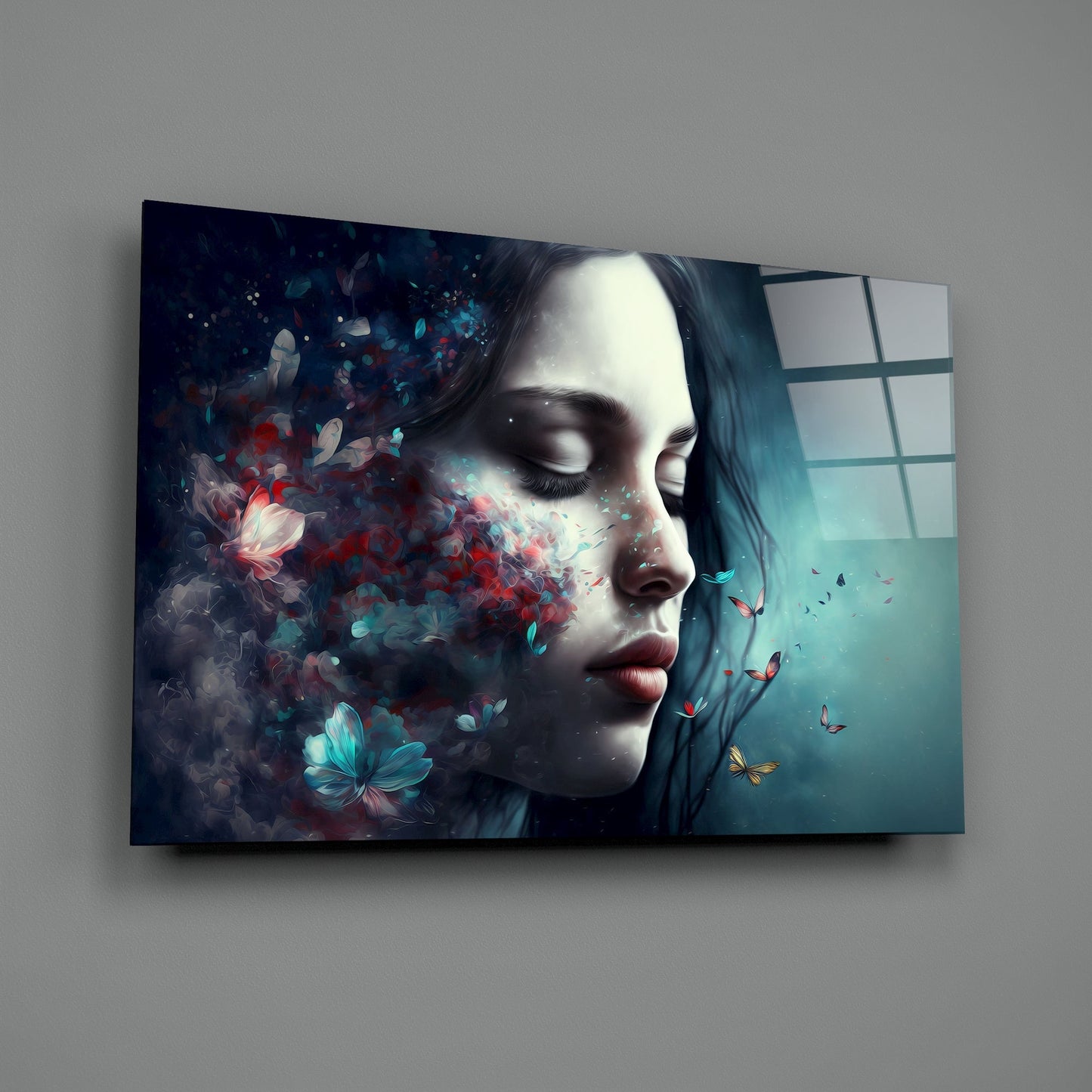 Butterfly Dreams Glass Wall Art || Designers Collection