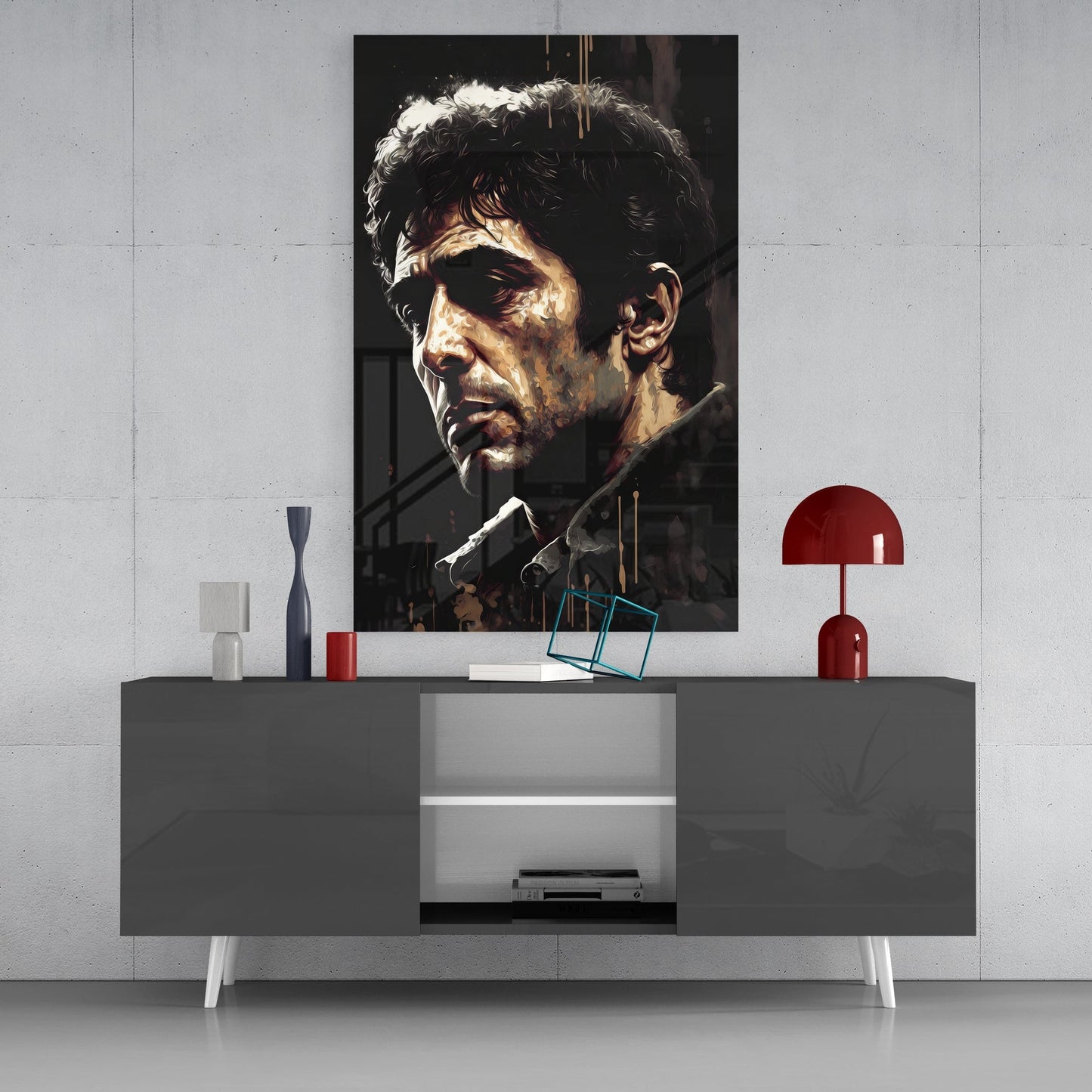 Al Pacino Glass Wall Art || Designers Collection