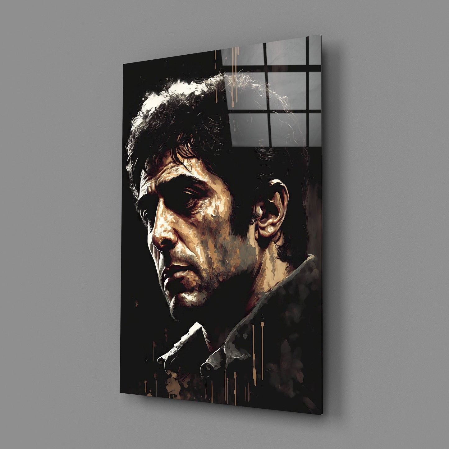 Al Pacino Glass Wall Art || Designers Collection
