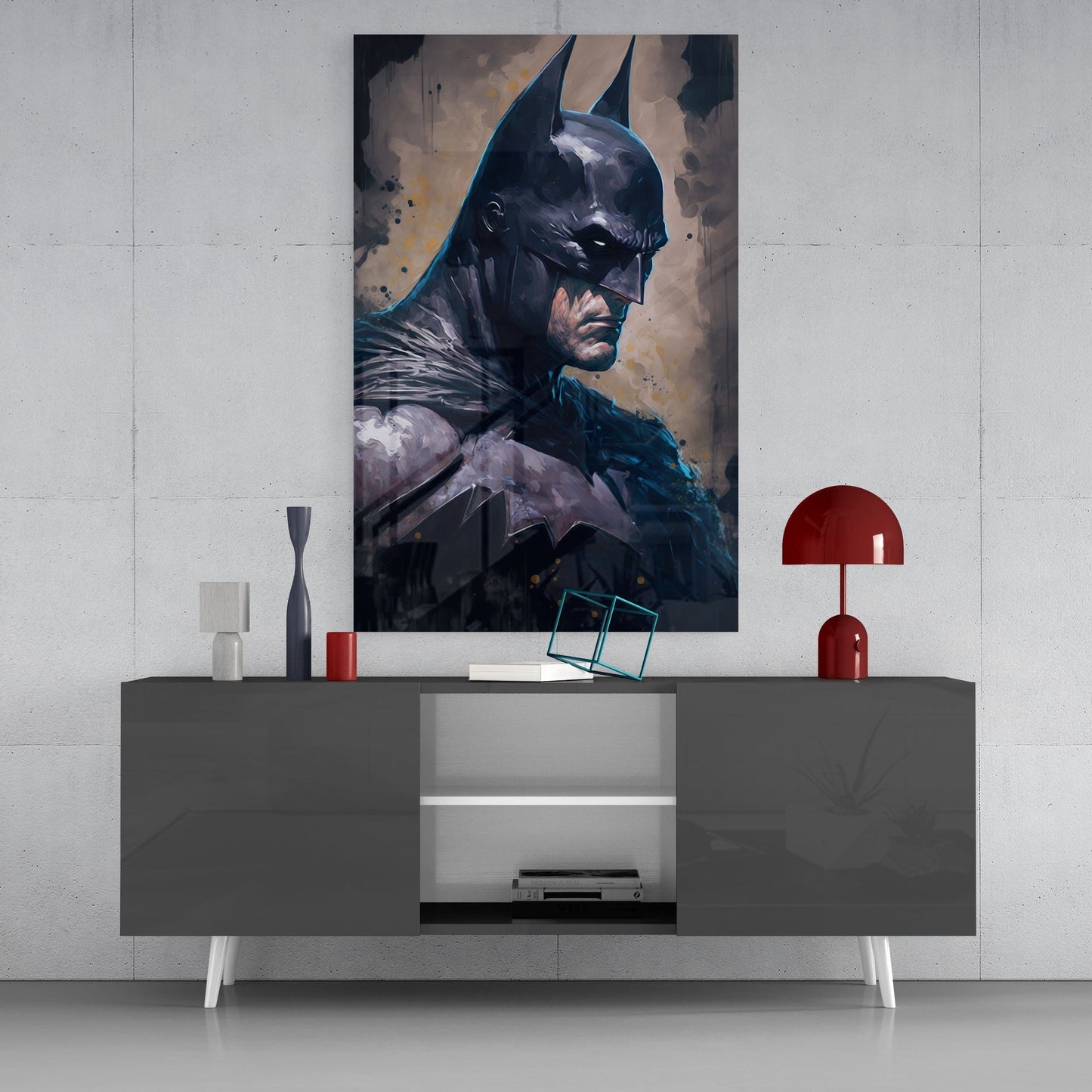 Batman Glass Wall Art || Designers Collection