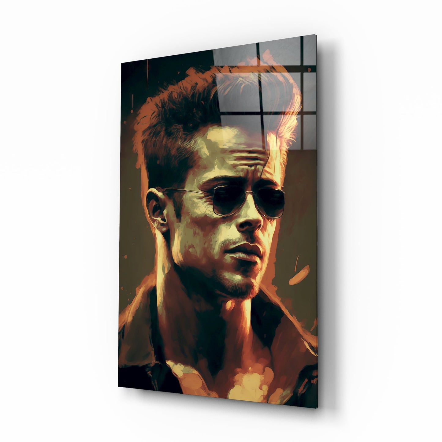 Fight Club - Tyler Durden Glass Wall Art || Designers Collection