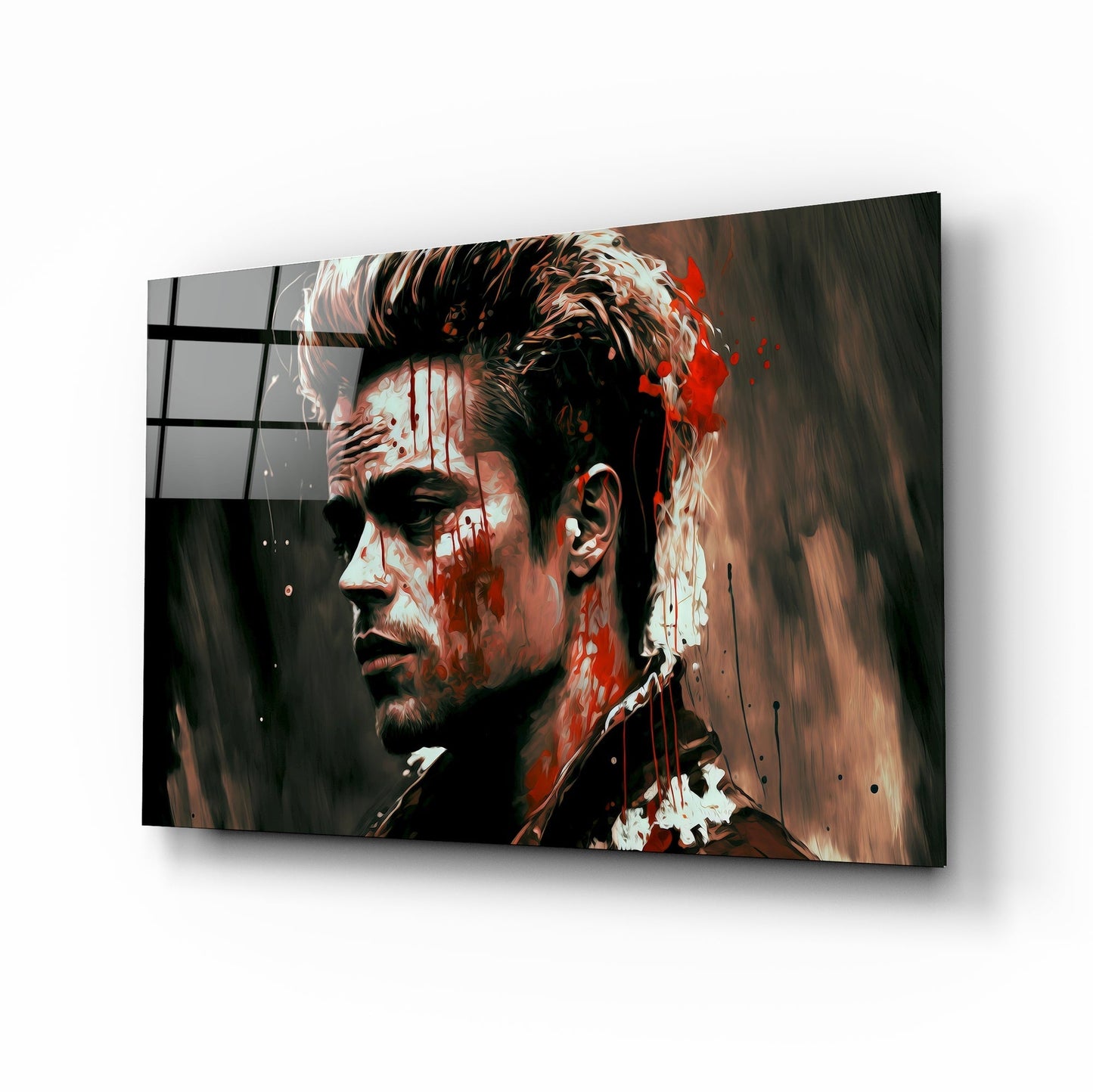 Fight Club - Tyler Durden Glass Wall Art || Designers Collection
