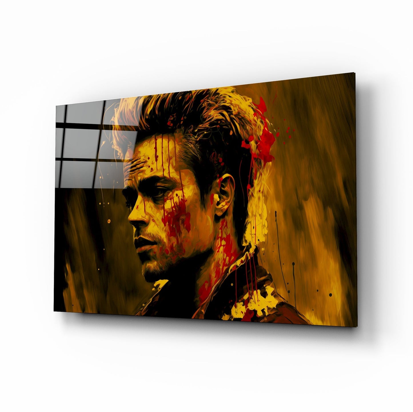 Fight Club - Tyler Durden Glass Wall Art || Designers Collection