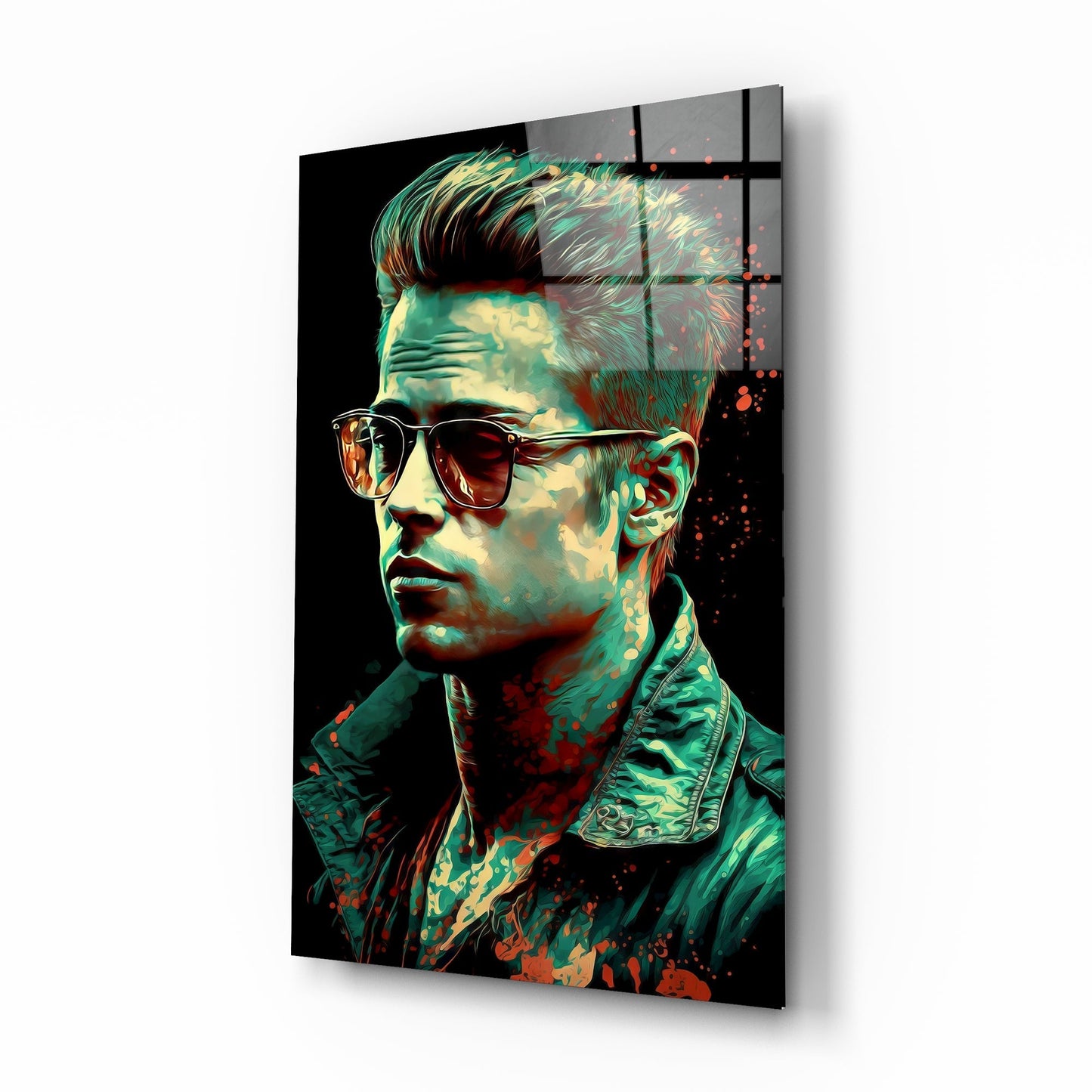 Fight Club - Tyler Durden Glass Wall Art || Designers Collection