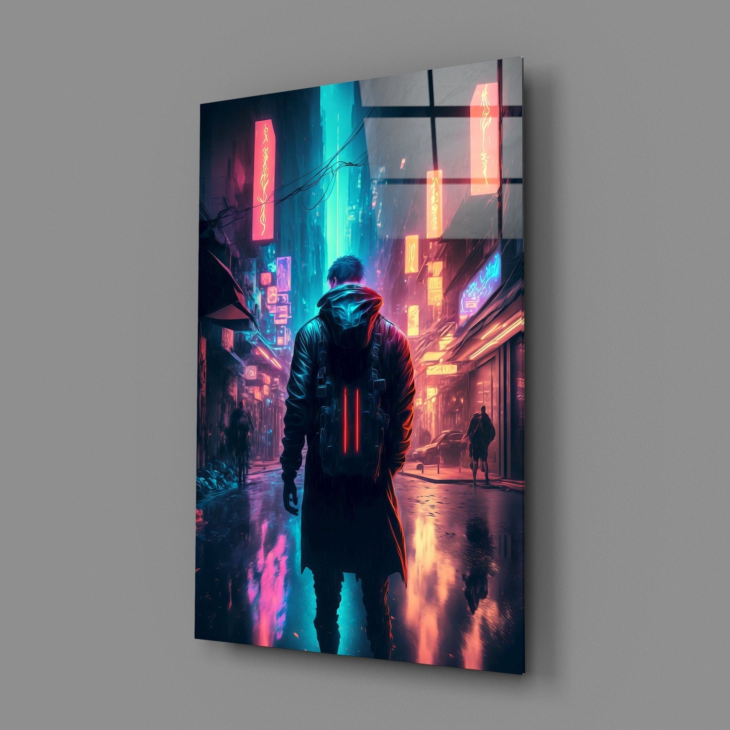 Cyberpunk Glass Wall Art || Designers Collection