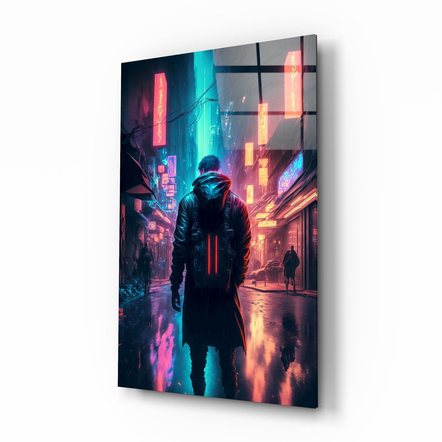 Cyberpunk Glass Wall Art || Designers Collection