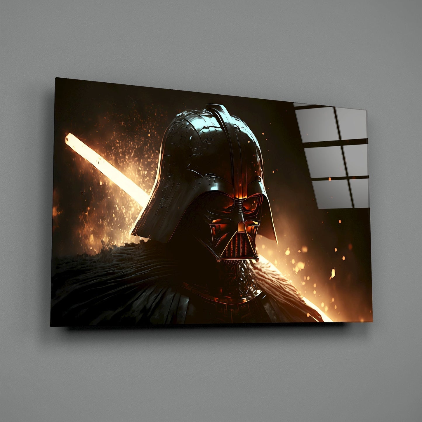 Darth Vader Glass Wall Art || Designers Collection