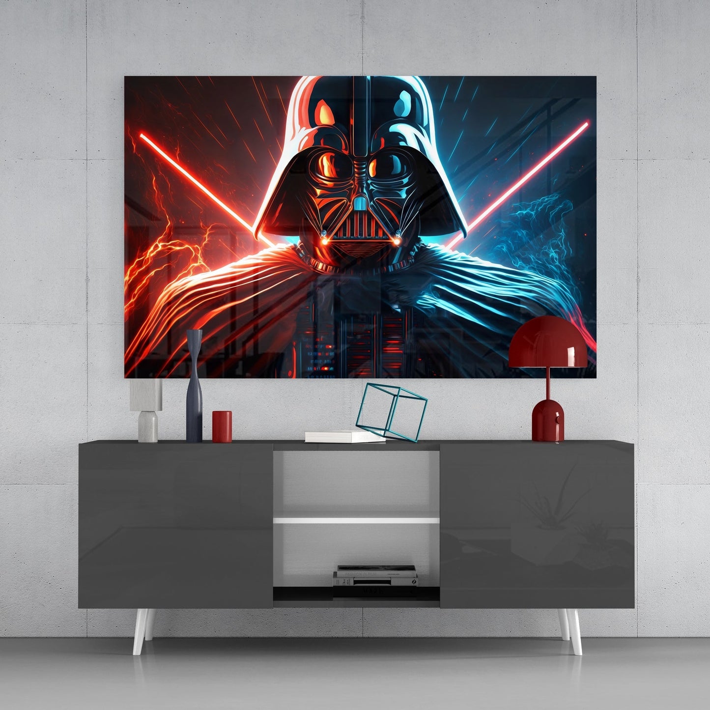 Darth Vader Glass Wall Art || Designers Collection