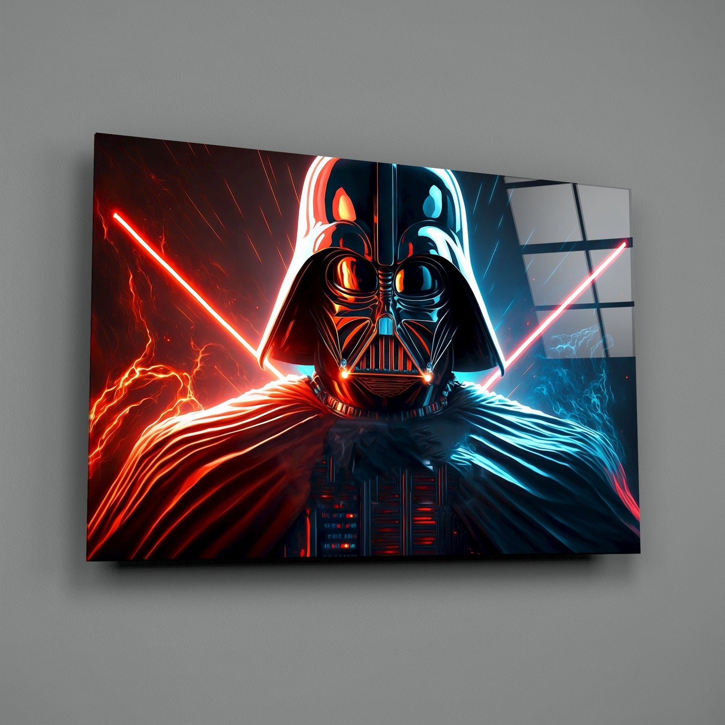 Darth Vader Glass Wall Art || Designers Collection