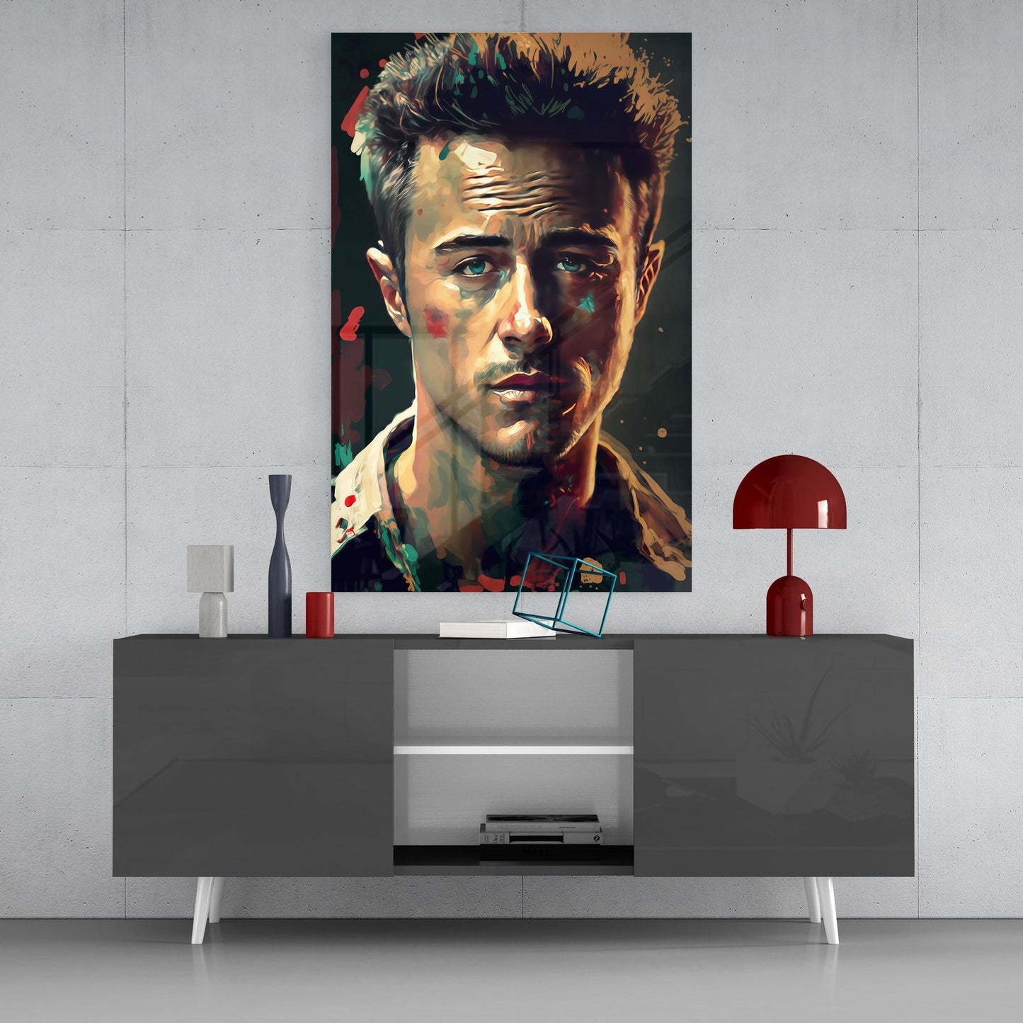 Fight Club - Norton Glass Wall Art || Designers Collection