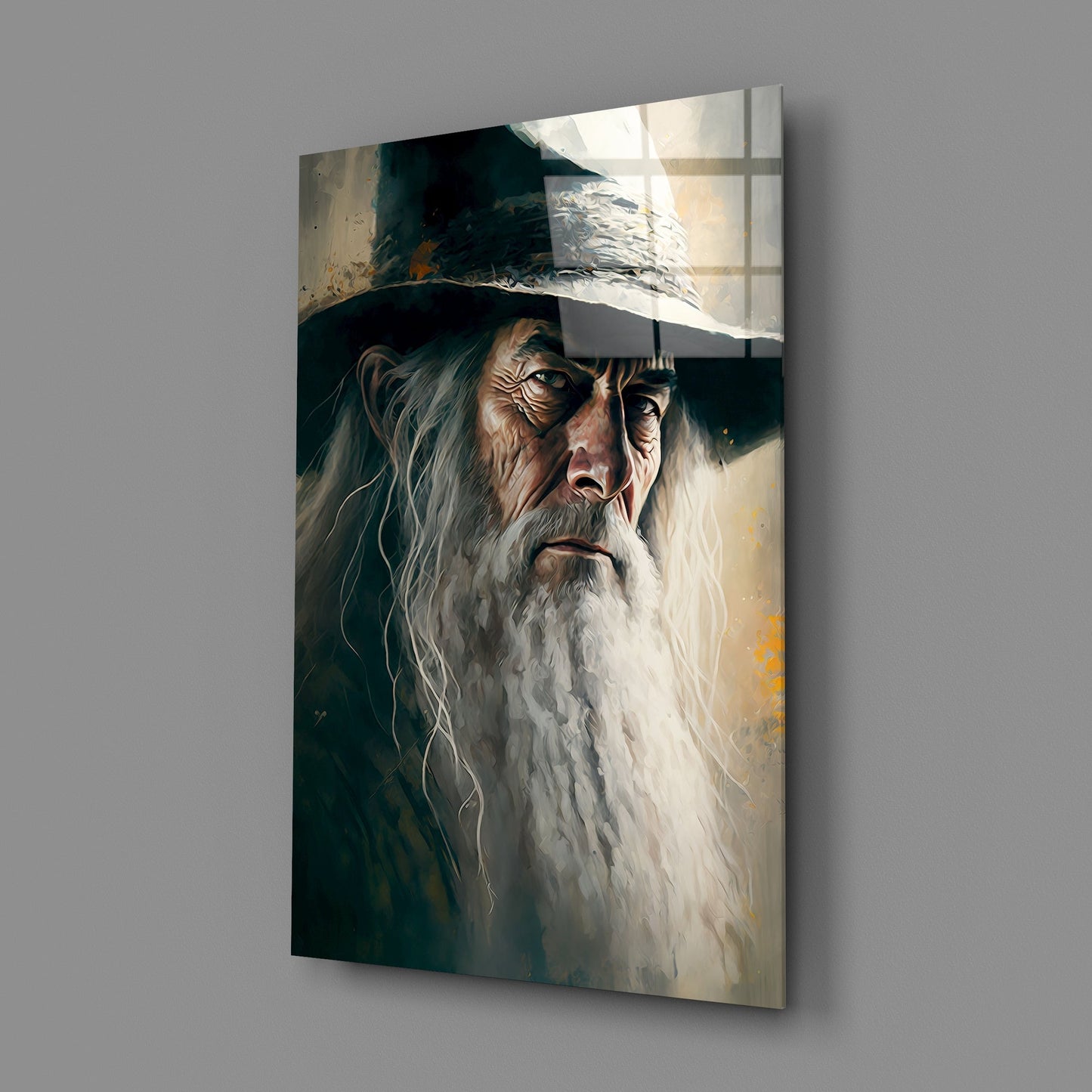Gandalf Glass Wall Art || Designers Collection