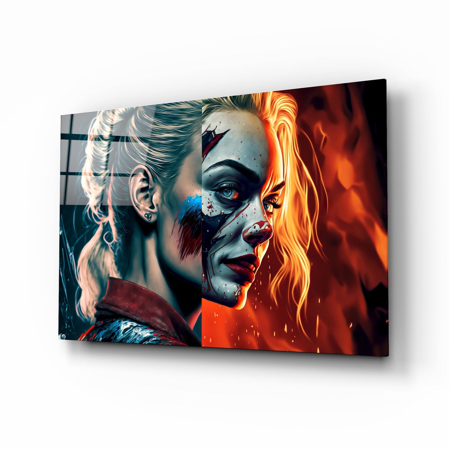 Harley Quinn Glass Wall Art || Designers Collection