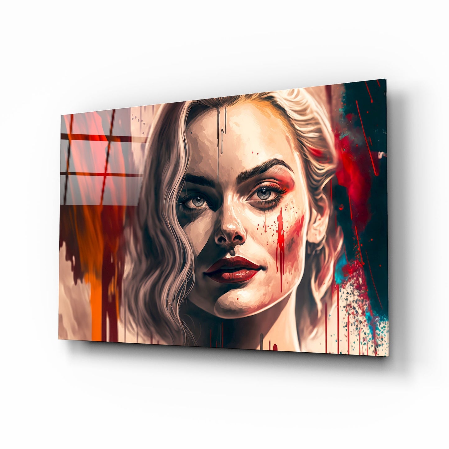 Harley Quinn Glass Wall Art || Designers Collection