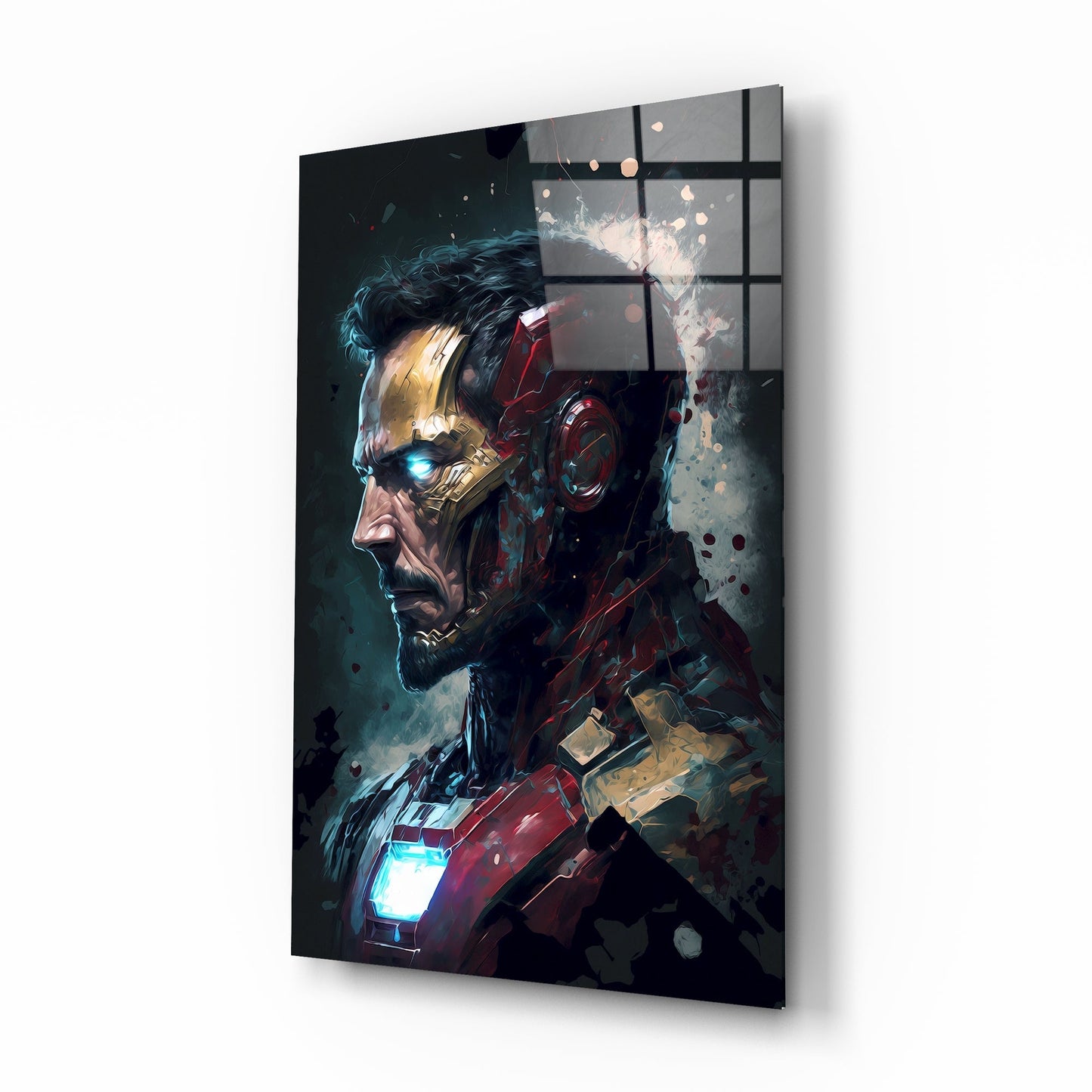 Iron Man Glass Wall Art || Designers Collection