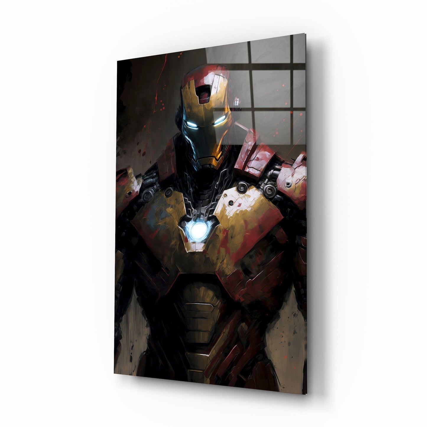Iron Man Glass Wall Art || Designers Collection