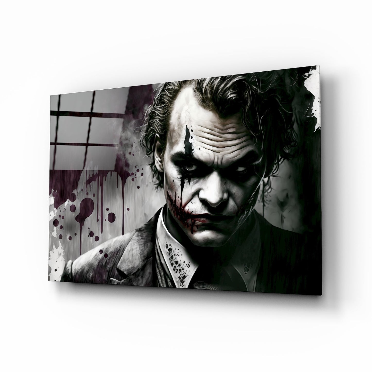 Joker Glass Wall Art || Designers Collection