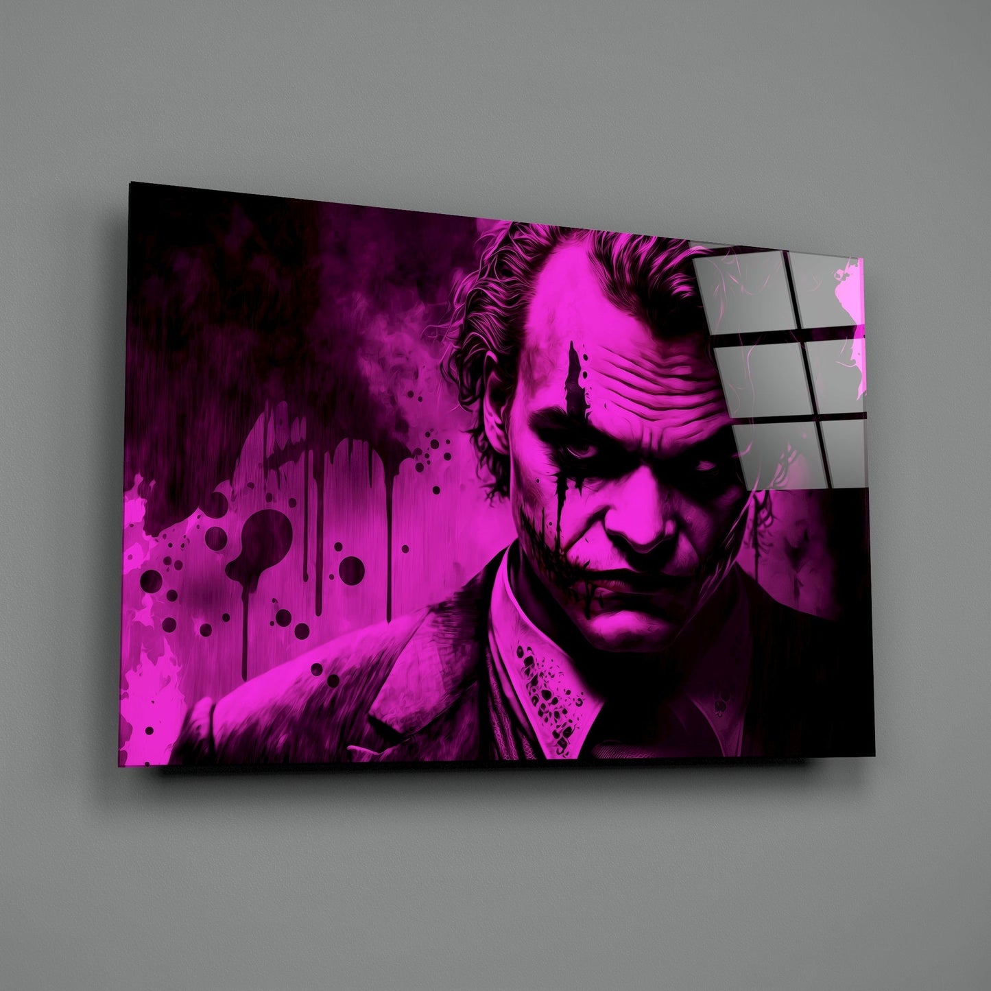 Joker Glass Wall Art || Designers Collection