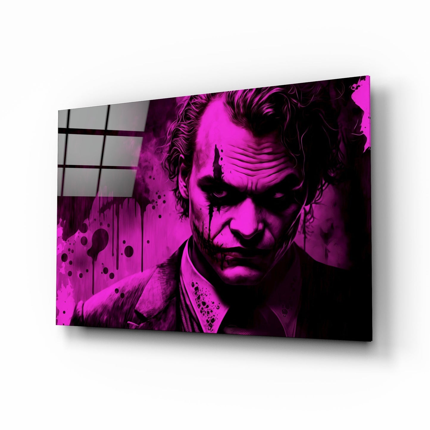 Joker Glass Wall Art || Designers Collection