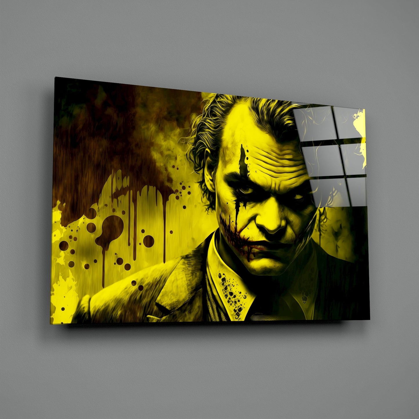 Joker Glass Wall Art || Designers Collection