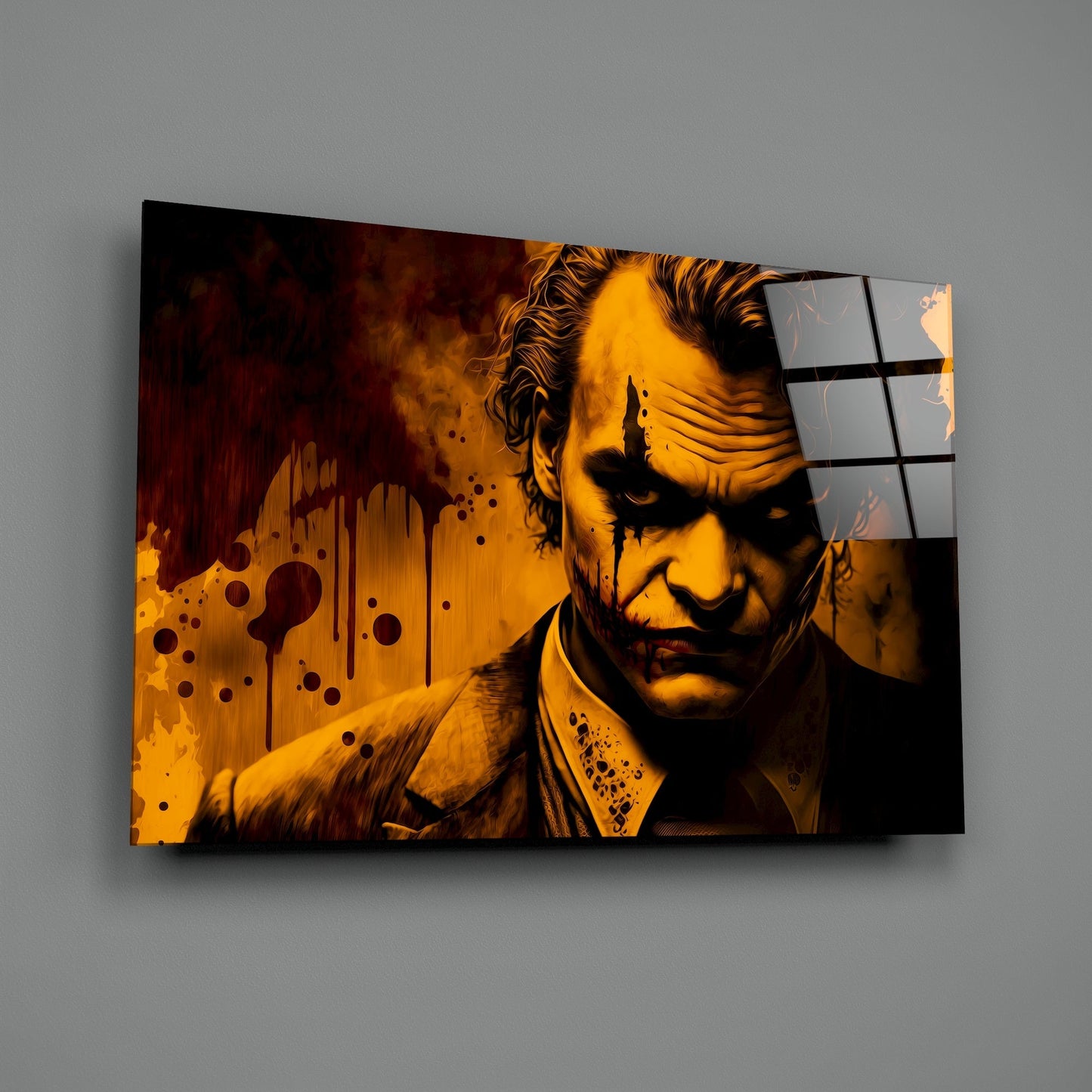 Joker Glass Wall Art || Designers Collection