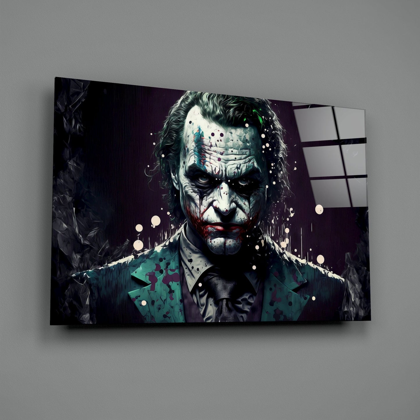 Joker Glass Wall Art || Designers Collection