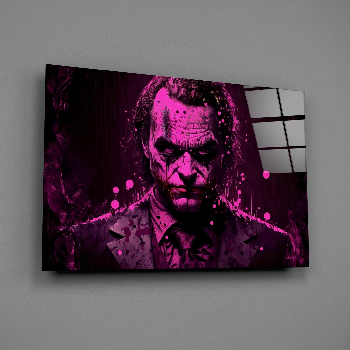 Joker Glass Wall Art || Designers Collection