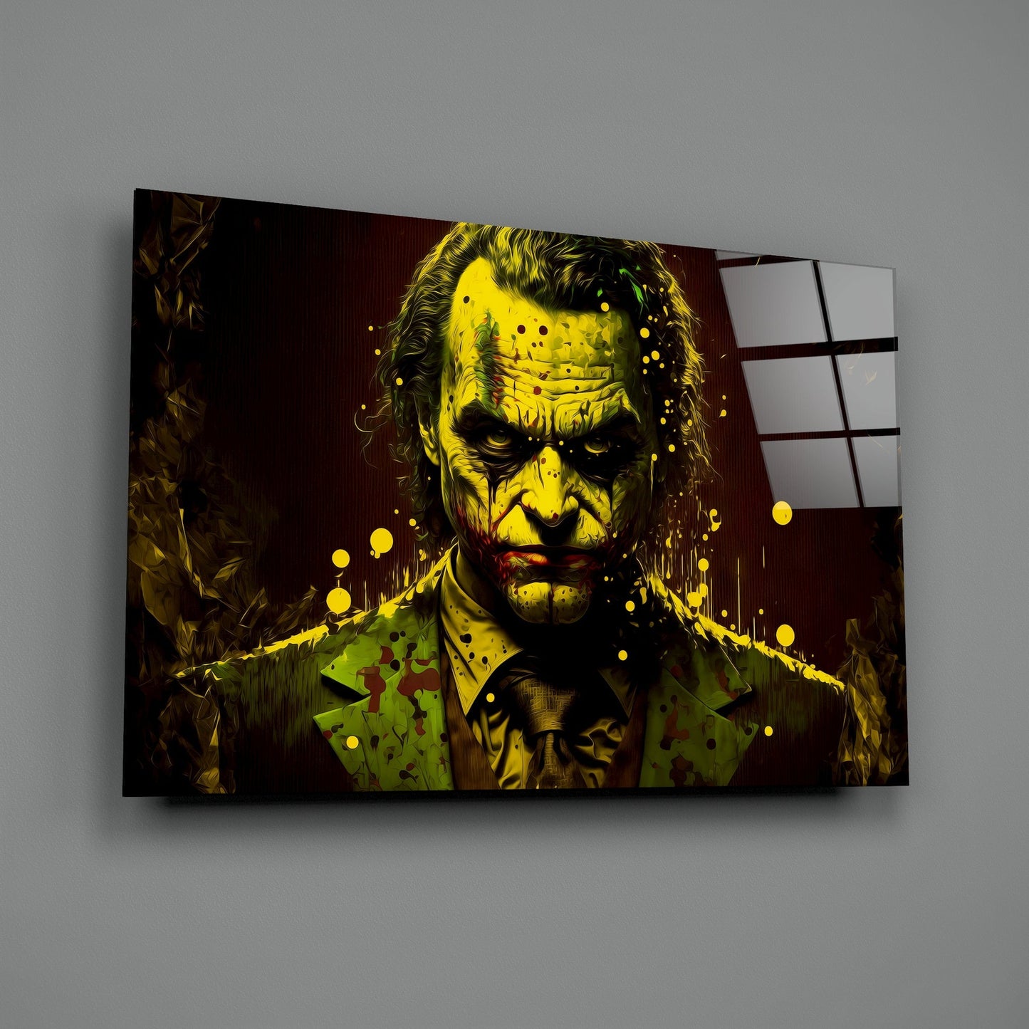 Joker Glass Wall Art || Designers Collection