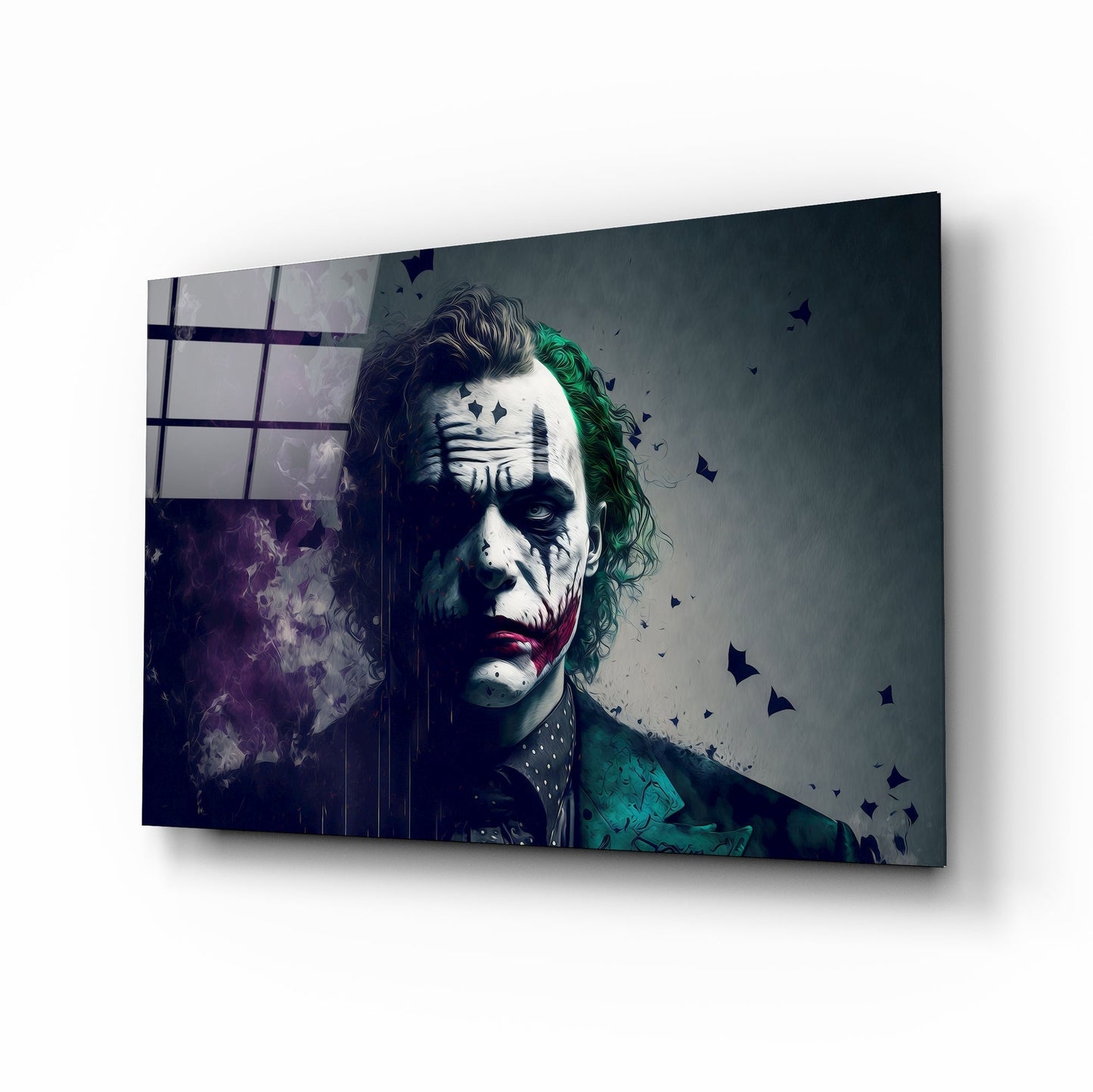 Joker Glass Wall Art || Designers Collection