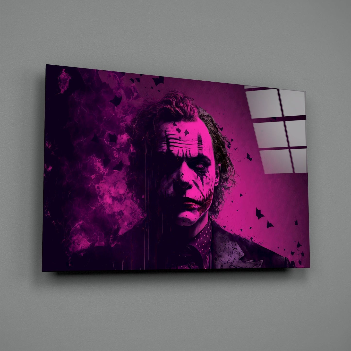 Joker Glass Wall Art || Designers Collection