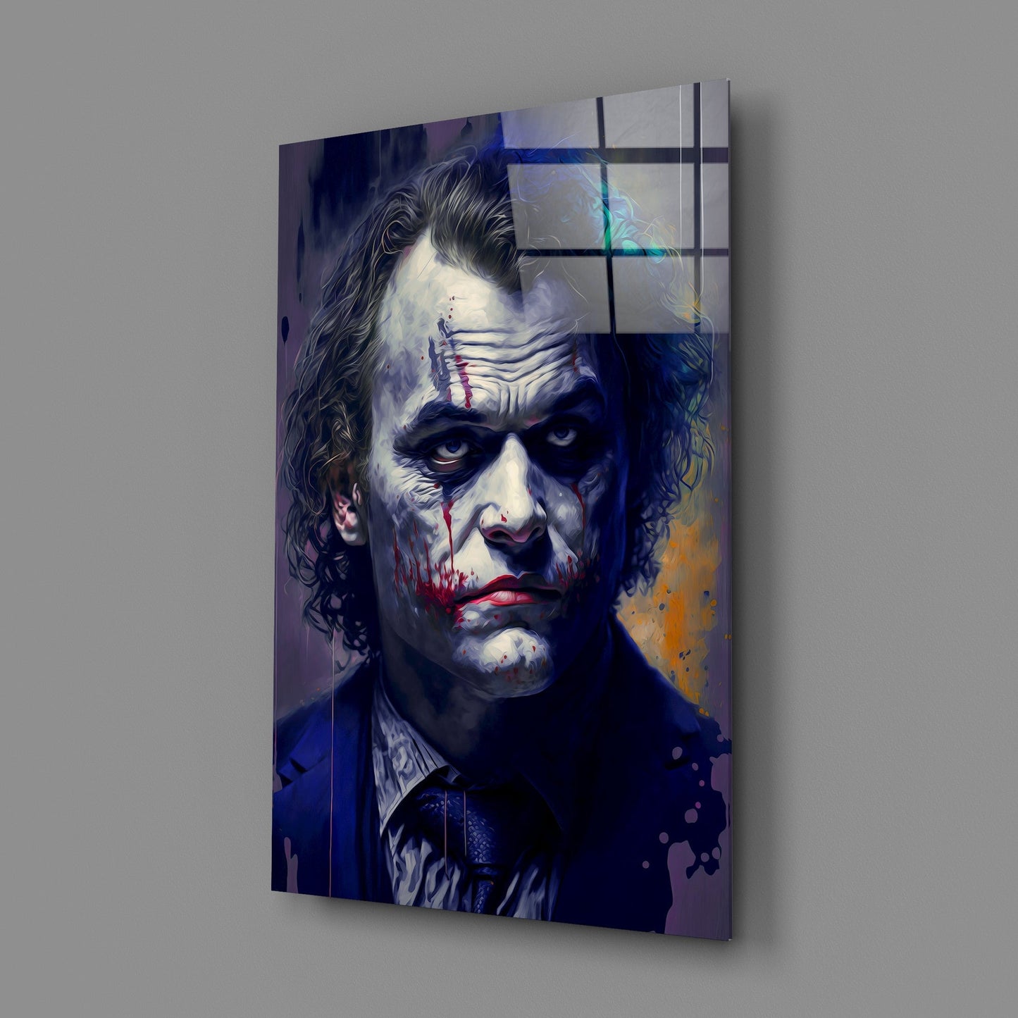 Joker Glass Wall Art || Designers Collection
