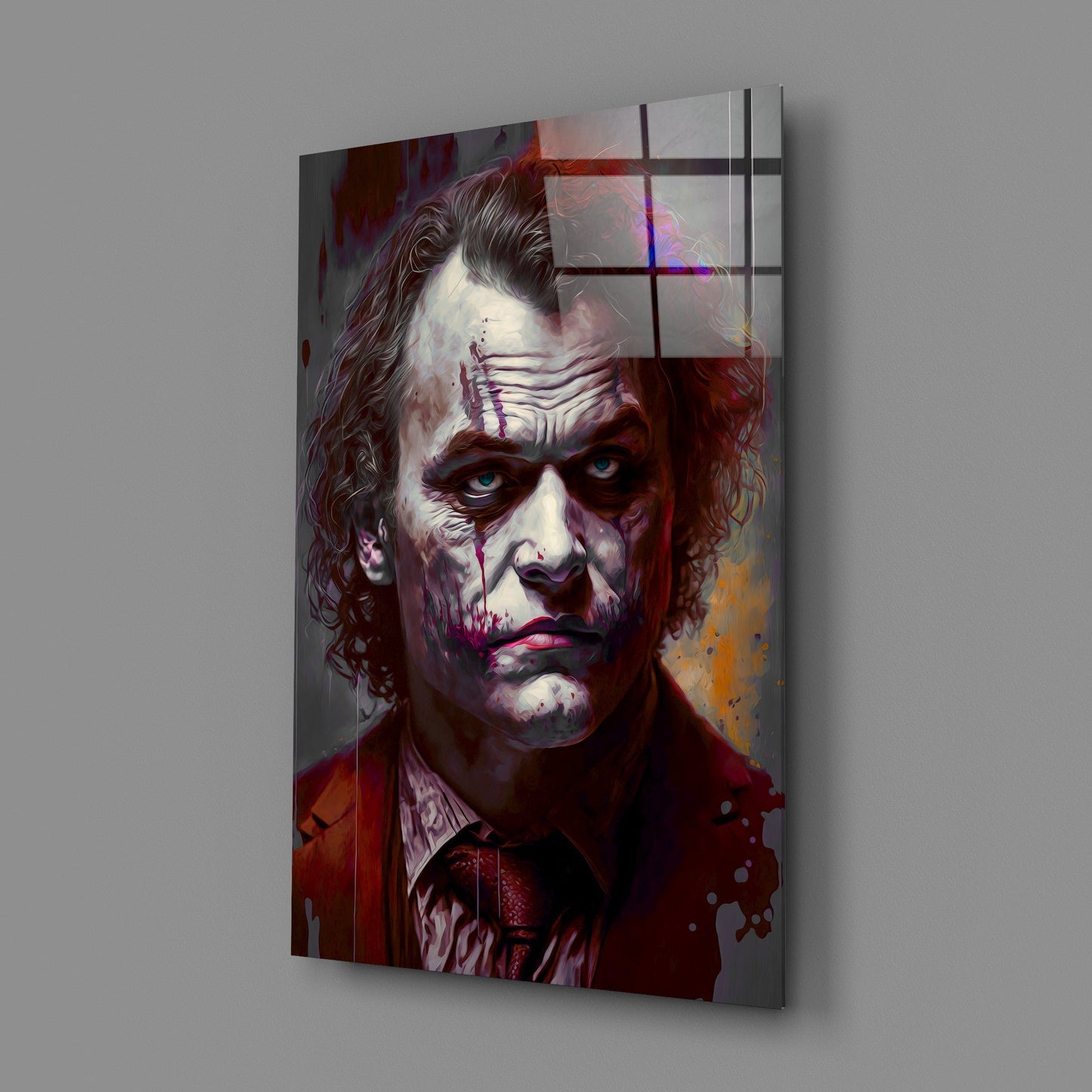 Joker Glass Wall Art || Designers Collection