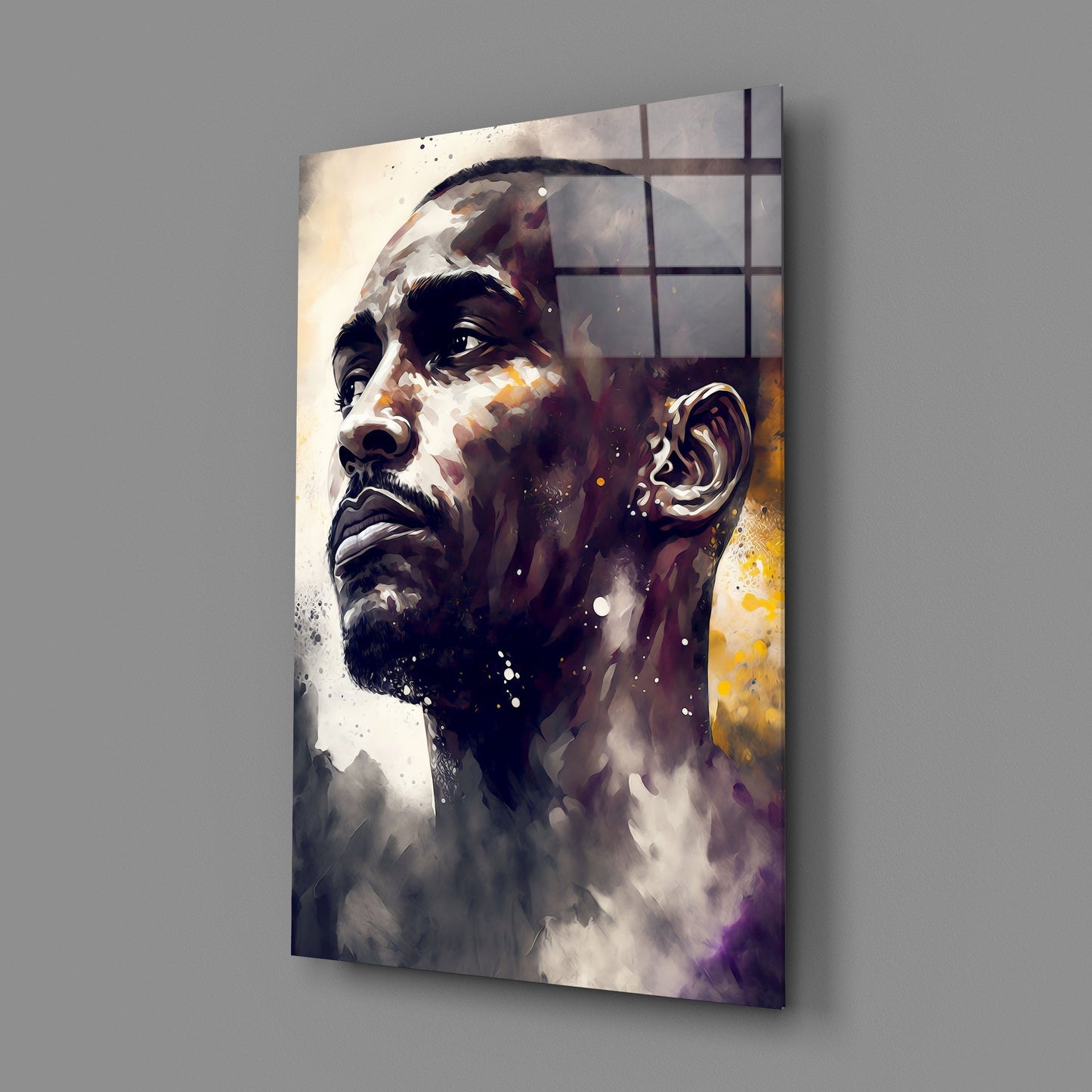 Kobe Bryant Glass Wall Art || Designers Collection