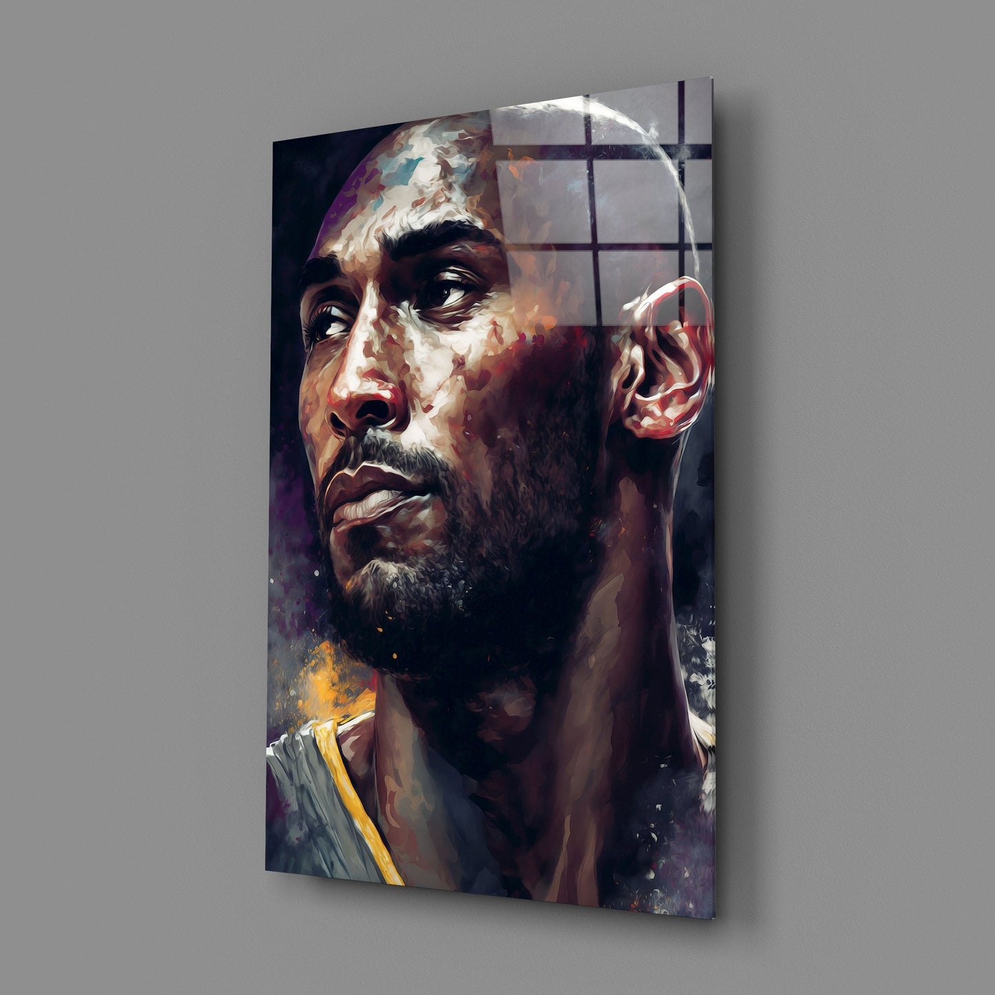 Kobe Bryant Glass Wall Art || Designers Collection