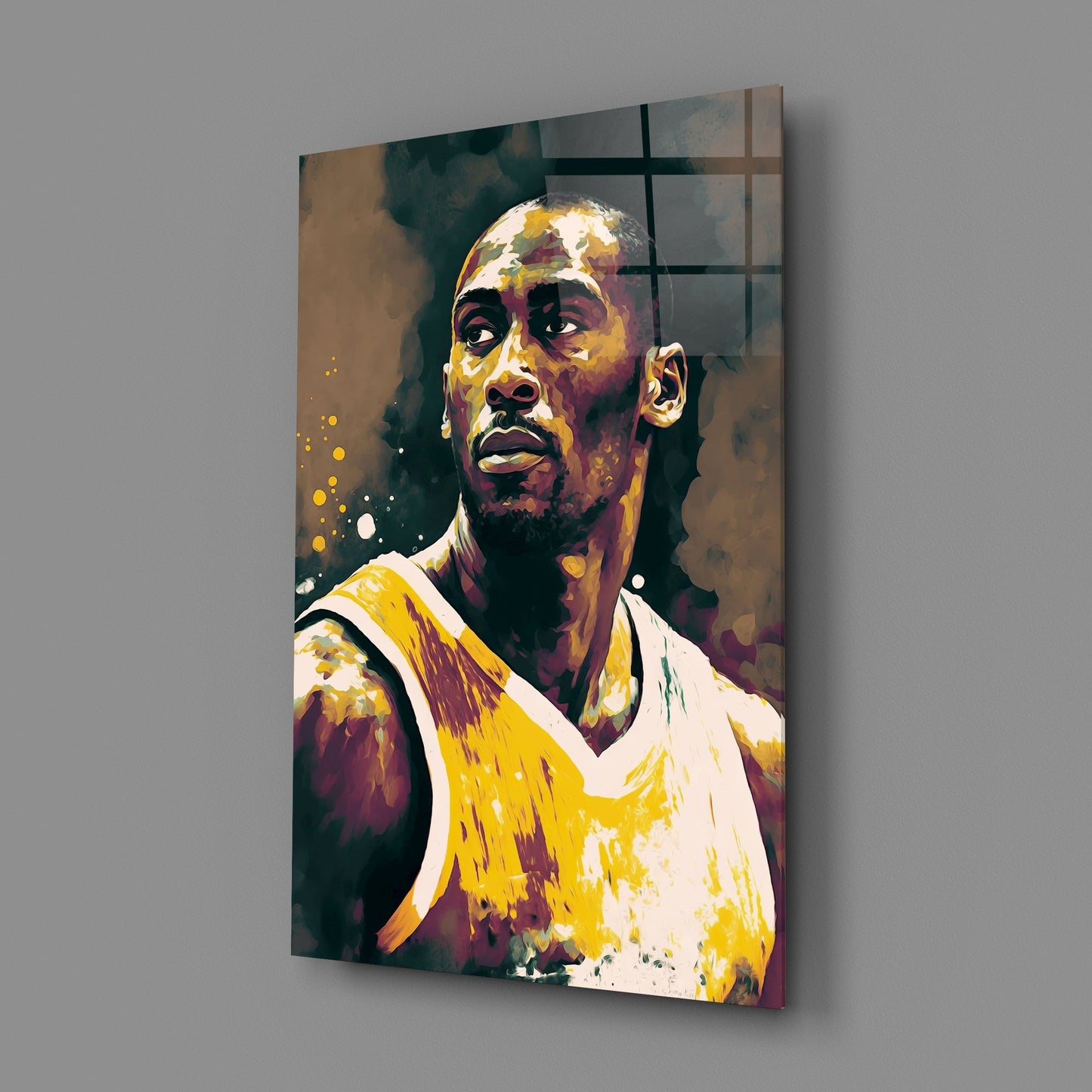 Kobe Bryant Glass Wall Art || Designers Collection