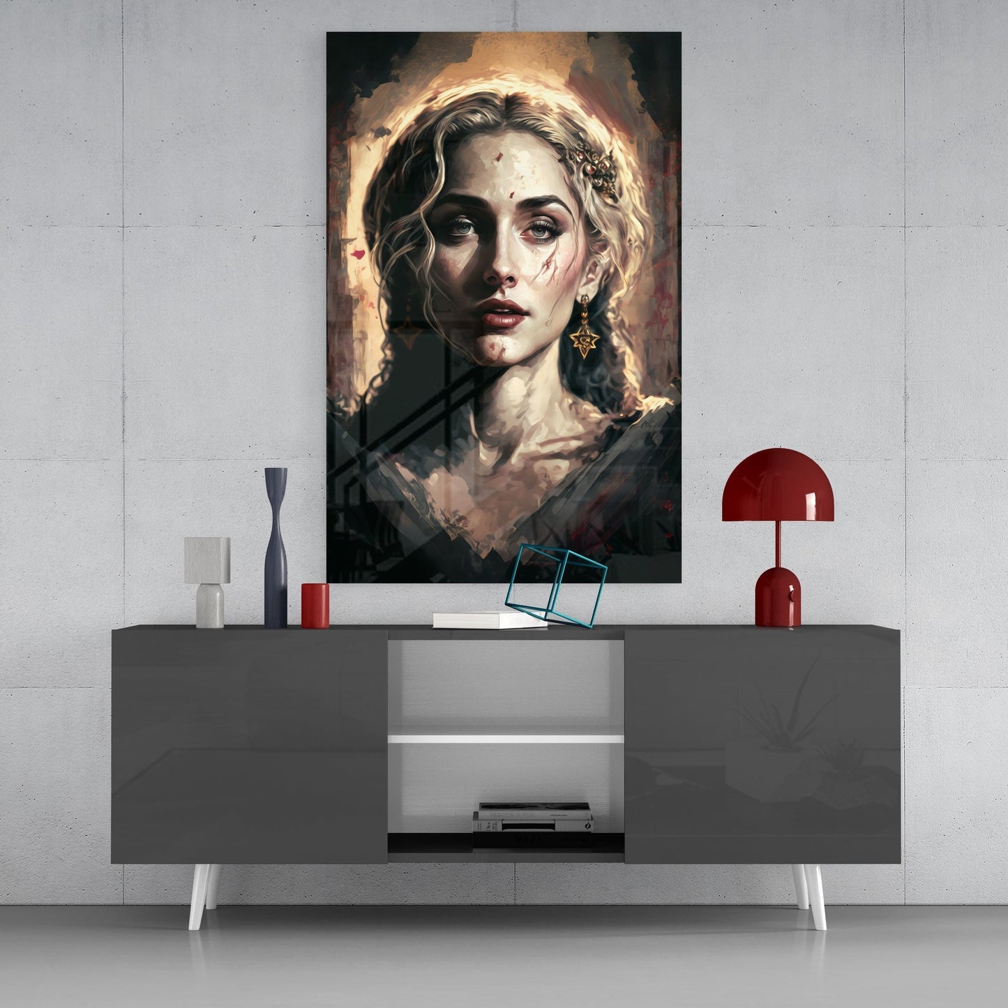 Madonna Glass Wall Art || Designers Collection