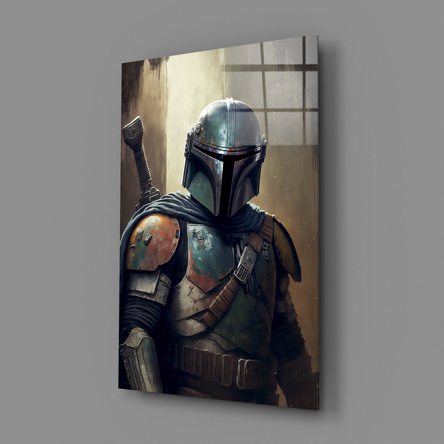 Boba Fett Glass Wall Art || Designers Collection