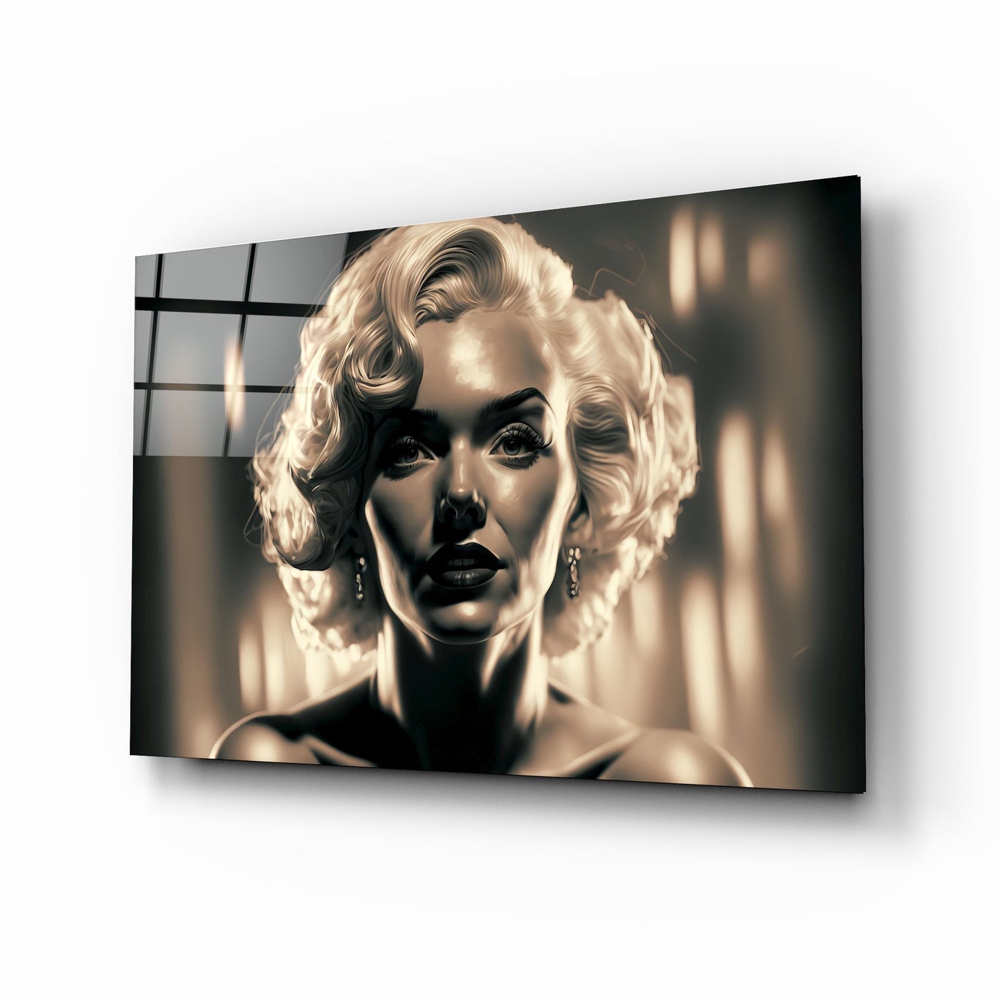 Marilyn Monroe Glass Wall Art || Designers Collection