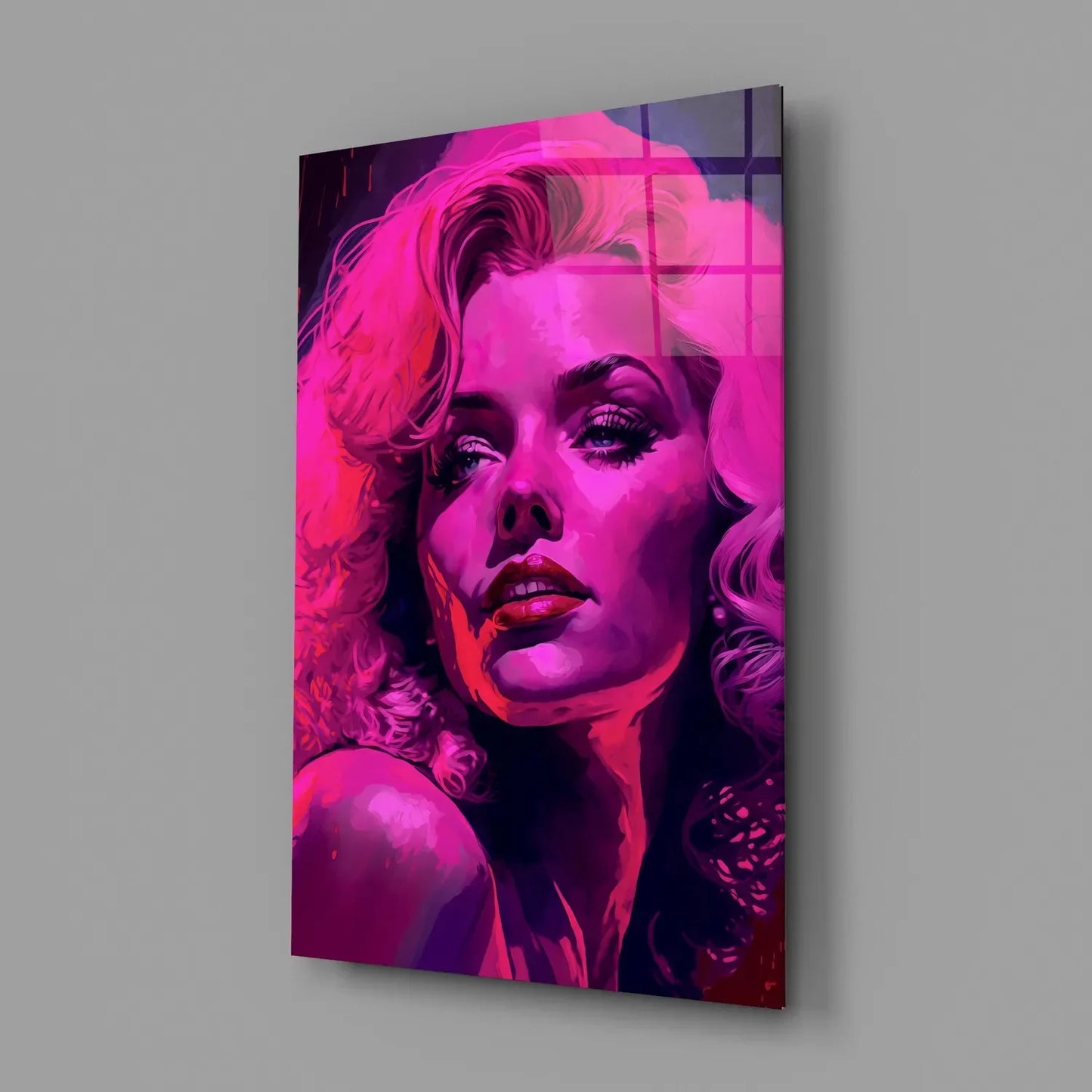 Marilyn Monroe Glass Wall Art || Designers Collection